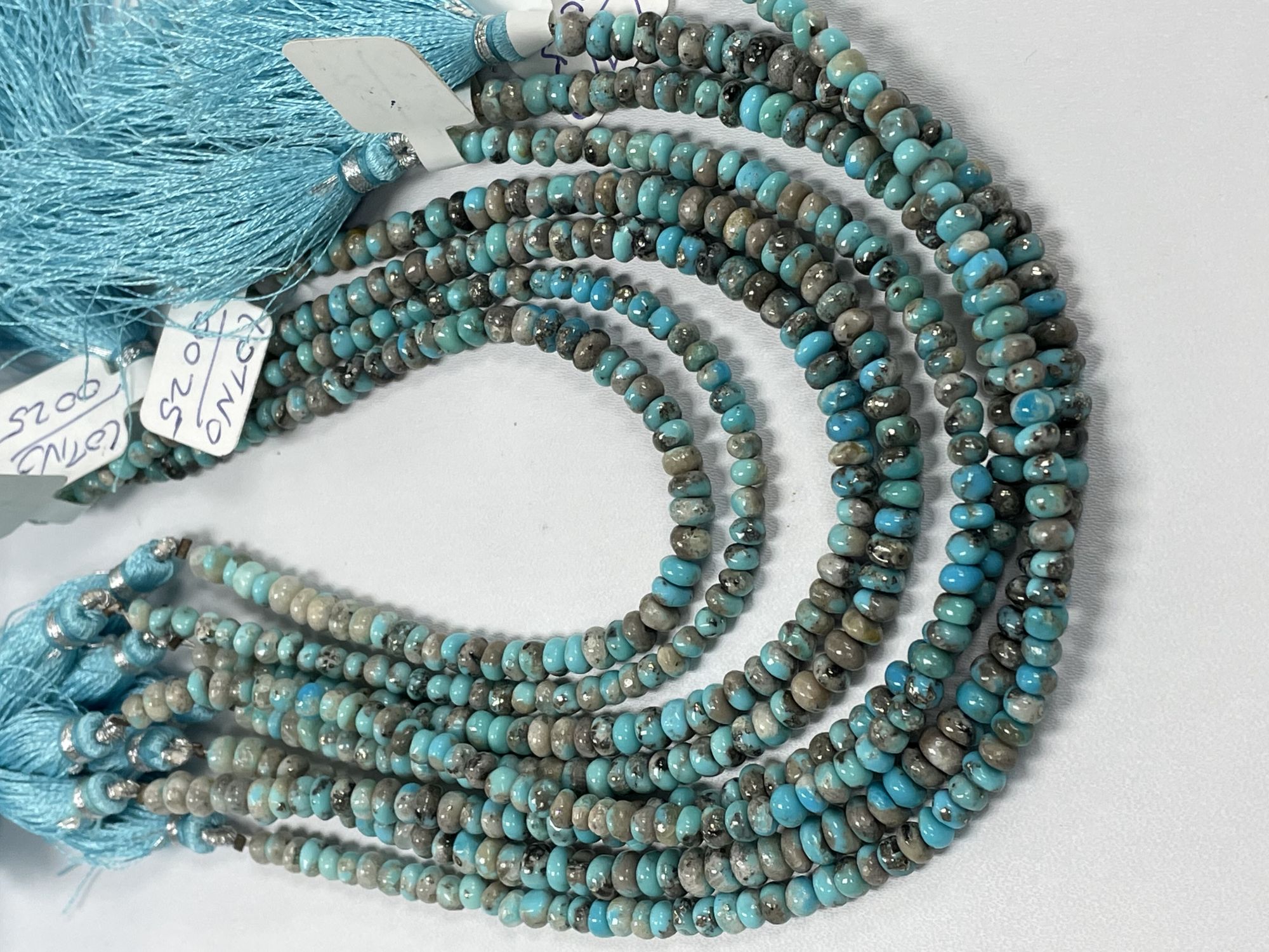 Turquoise Rondelle Smooth