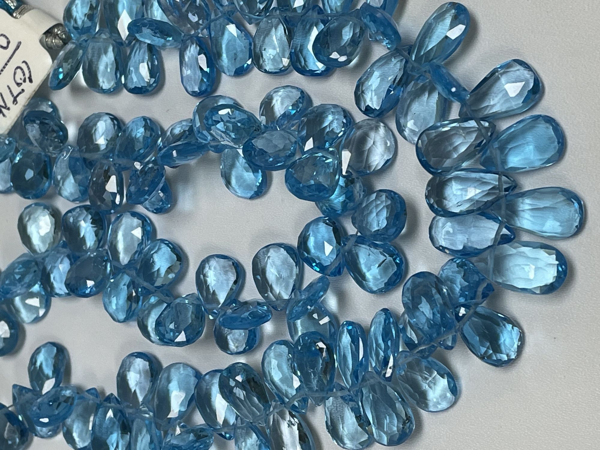 Swiss Blue Topaz Pear Faceted