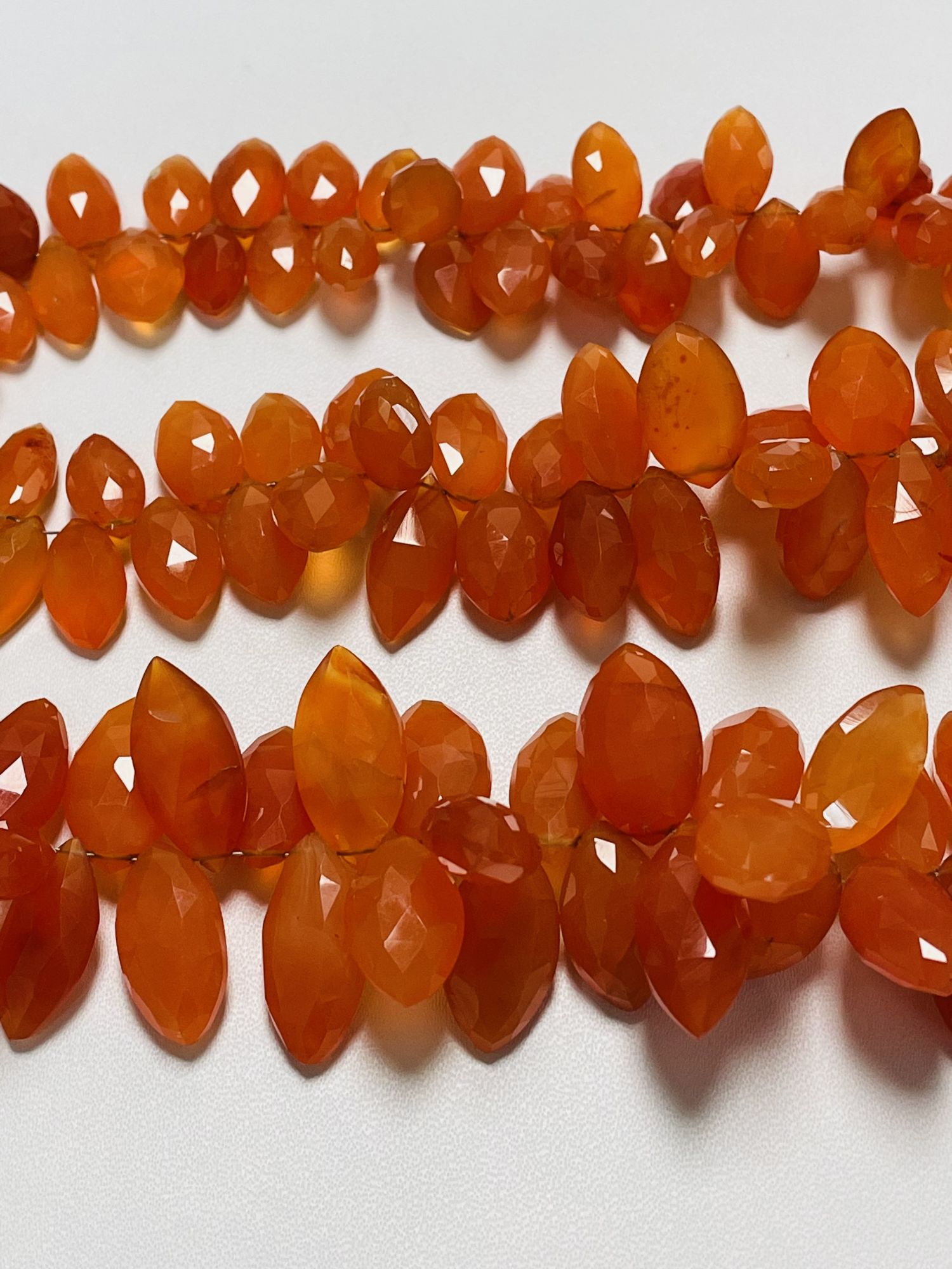 Carnelian Marquise Faceted