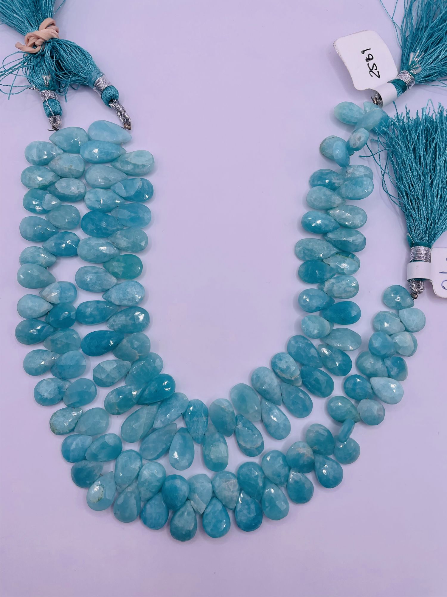 Amazonite Pears Faceted