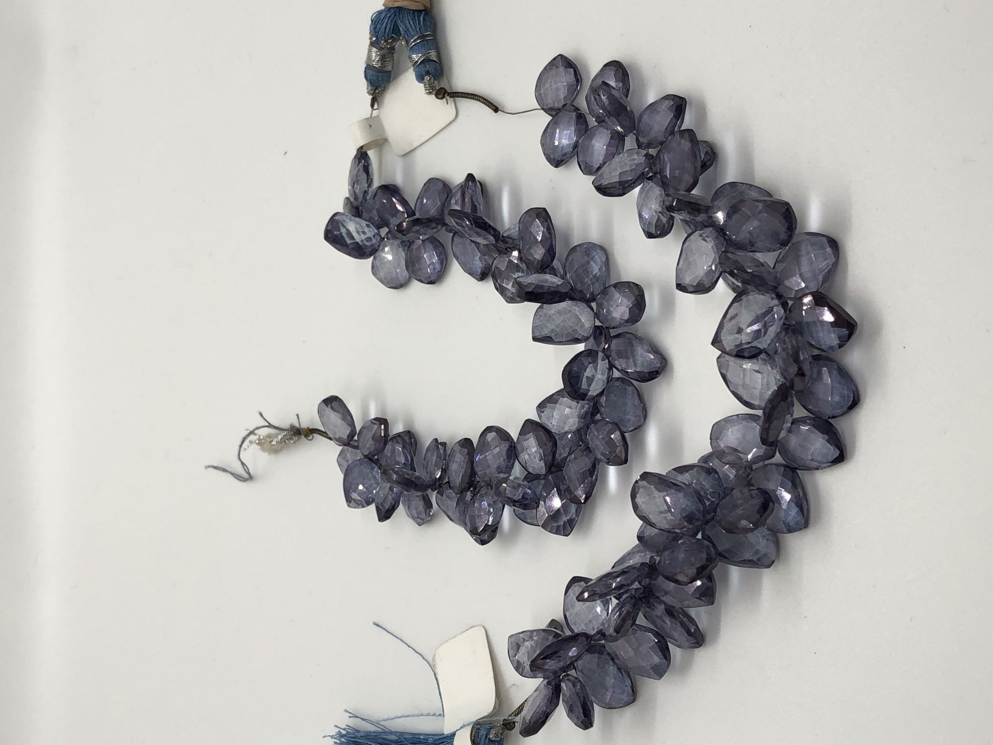 Blue Mystic Quartz Leaf Shape Faceted