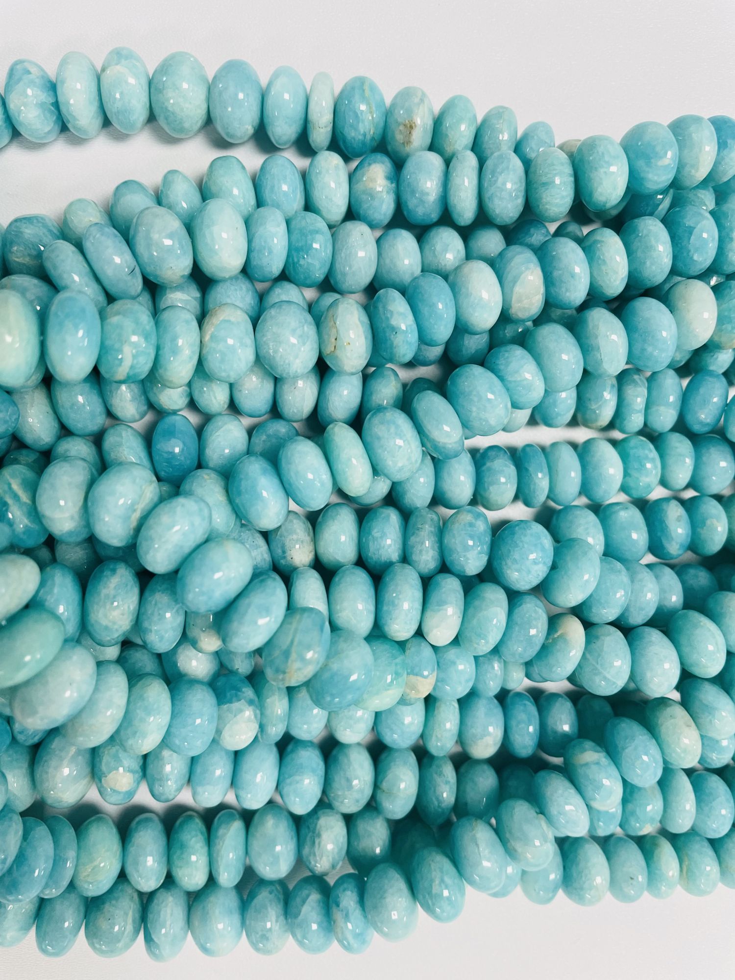 Amazonite Rondelle Smooth