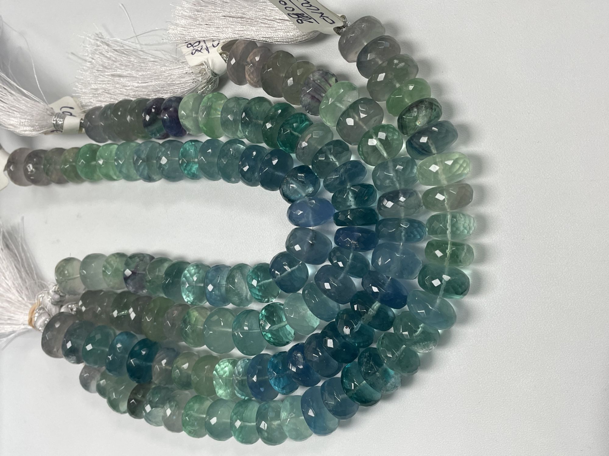 Fluorite Rondelle Faceted