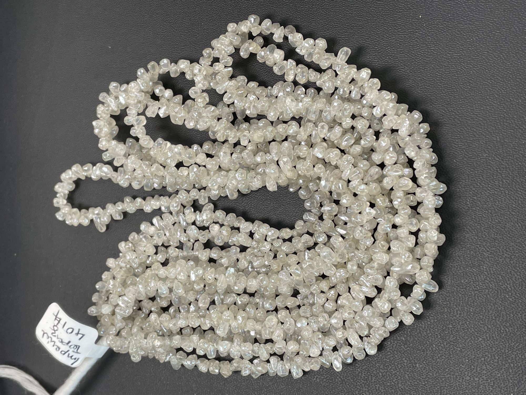 Zircon Drop Organic Cut Faceted