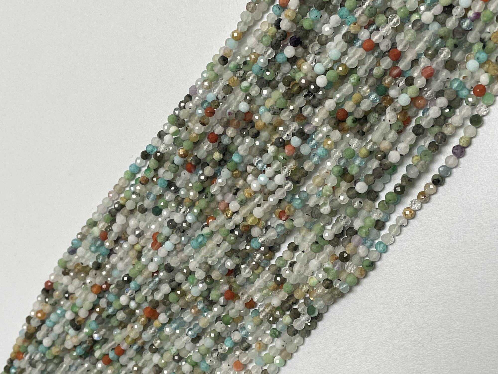 Multistone Rondelle Faceted