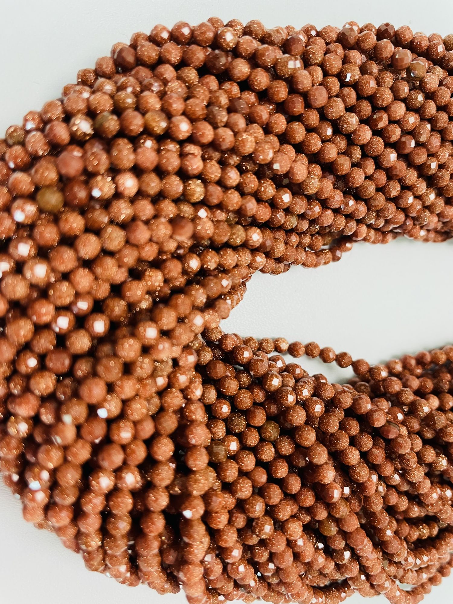 Sandstone Rondelle Faceted