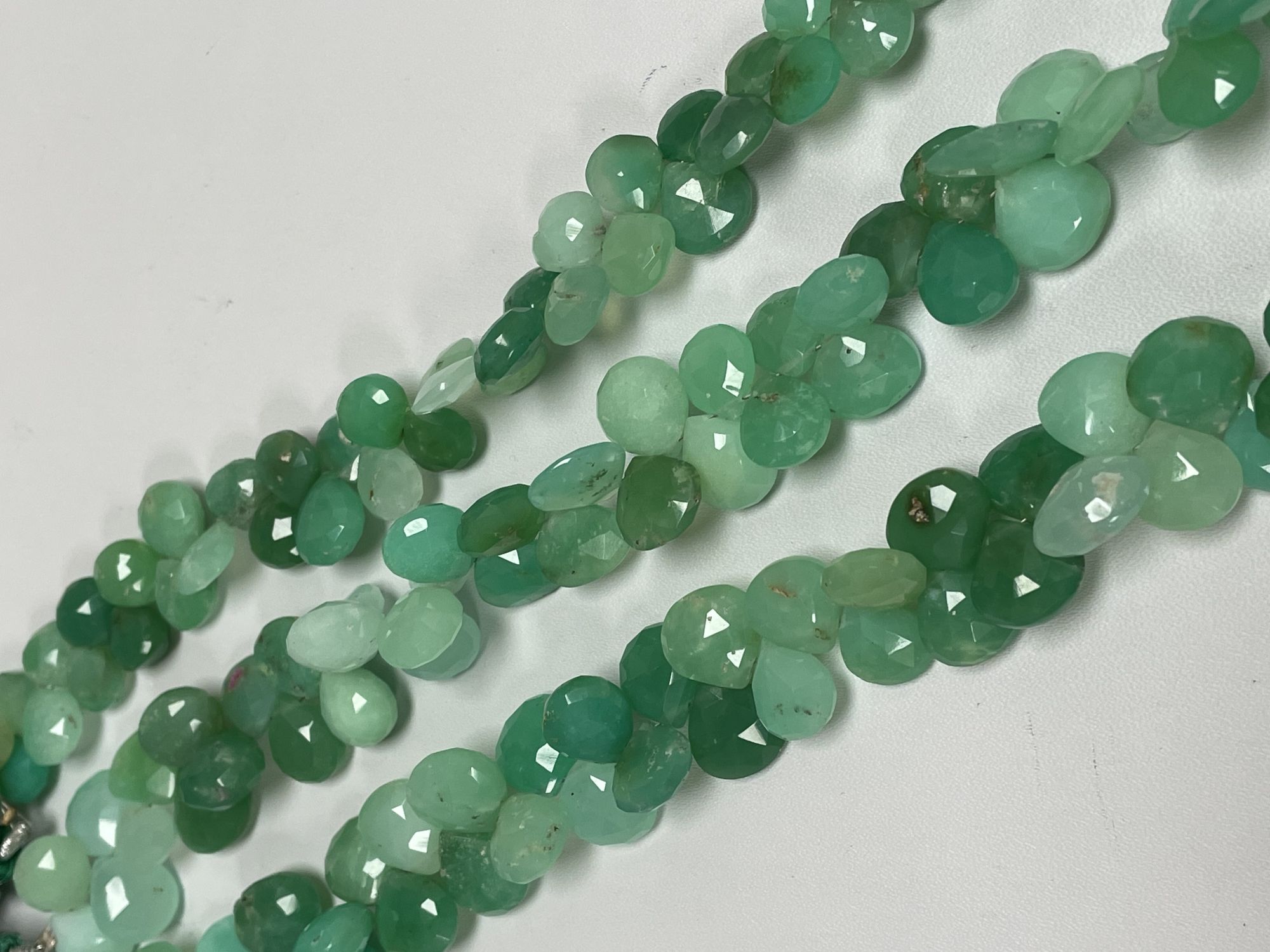 Chrysoprase Heart Faceted