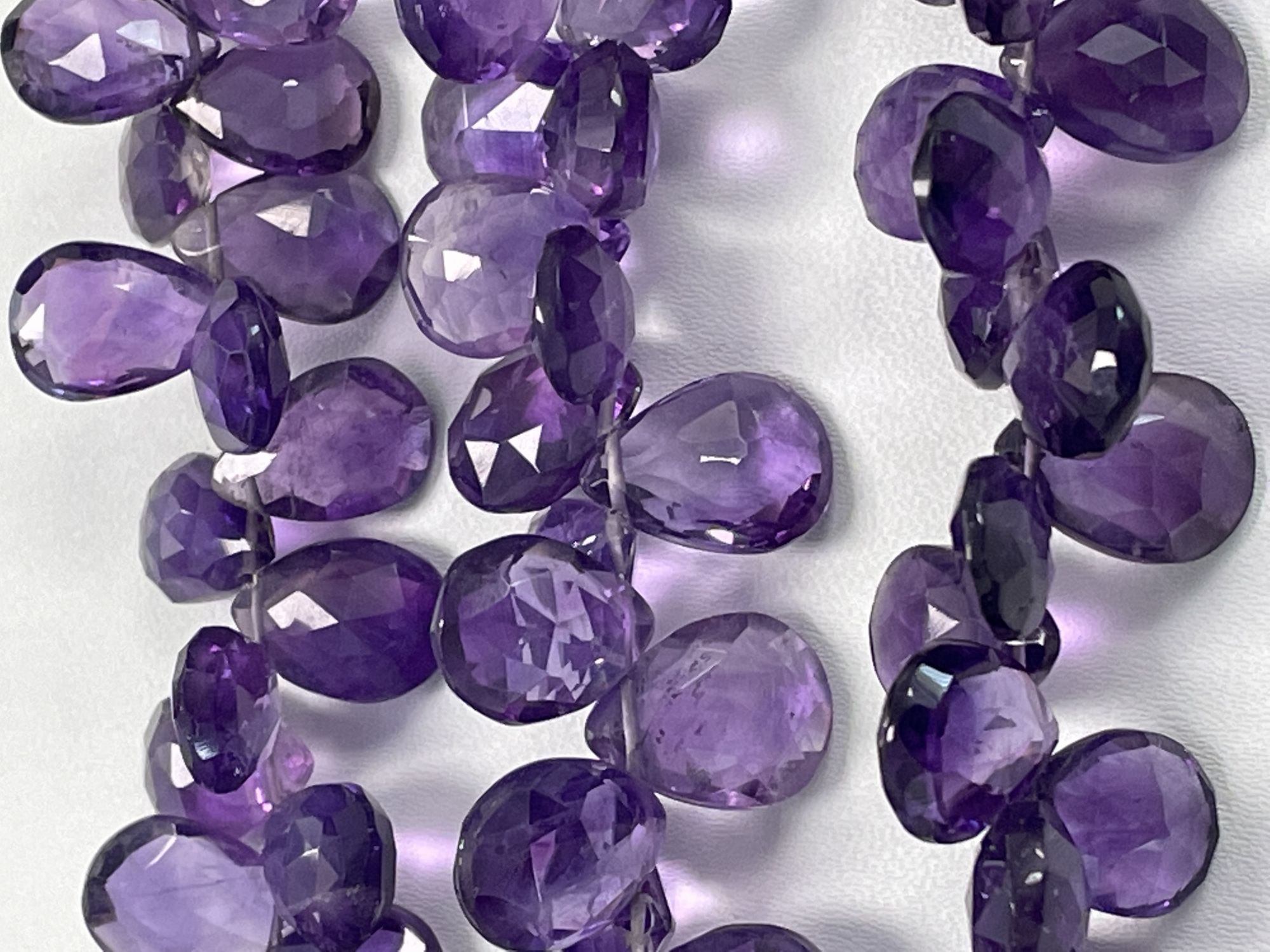 Purple Amethyst Pear Faceted