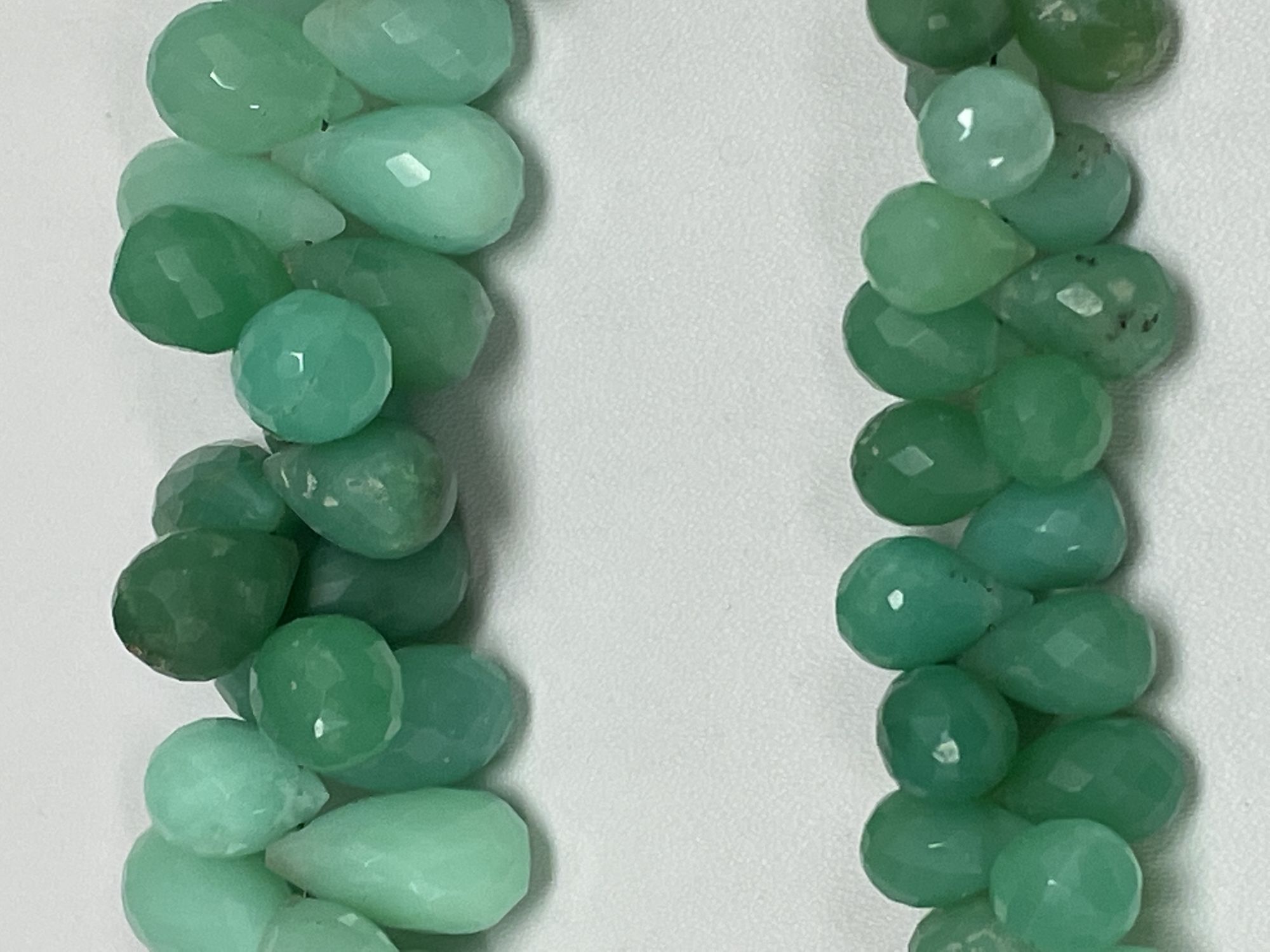 Chrysoprase Drop Faceted