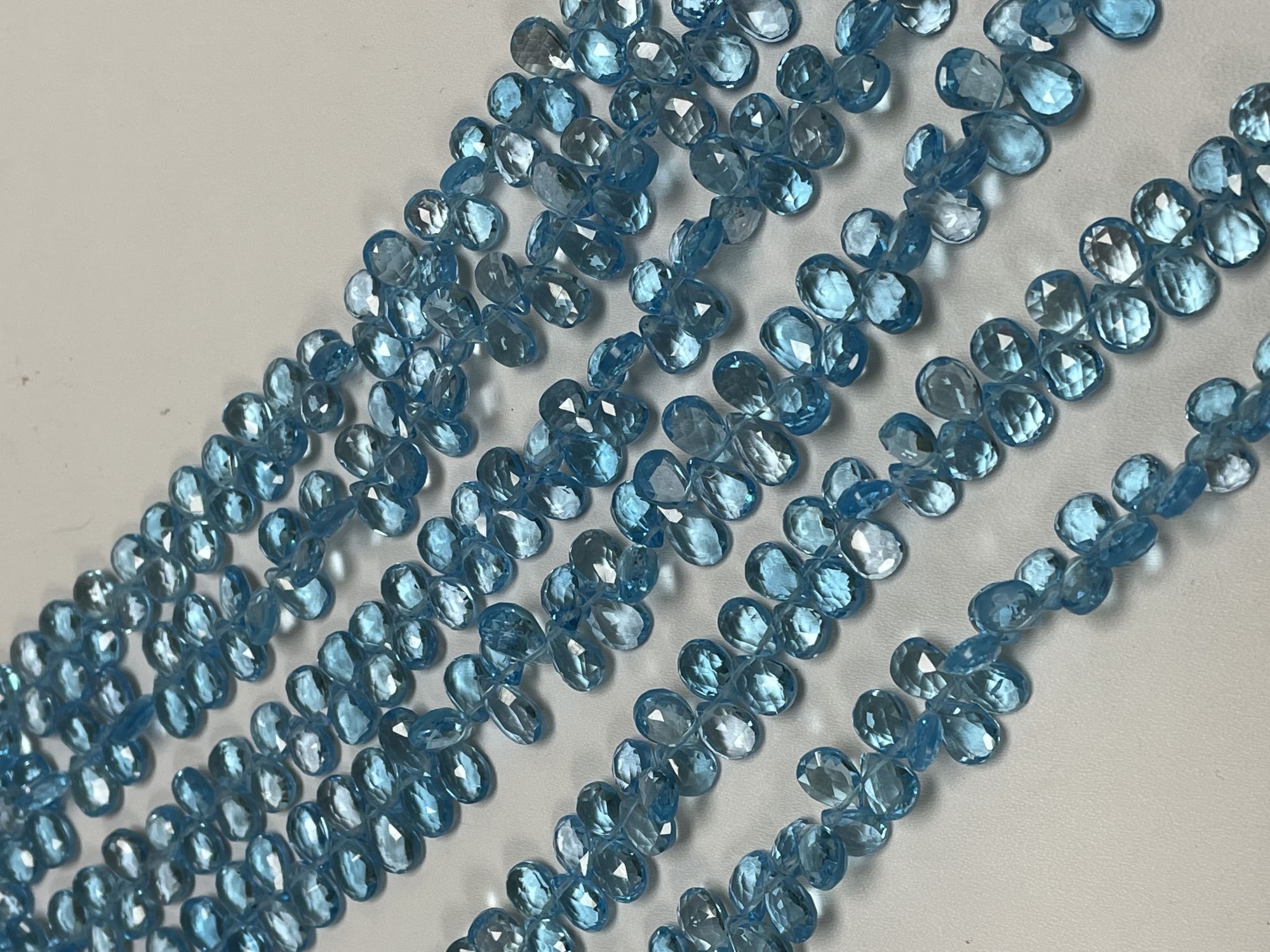 Swiss Blue Topaz Pear Faceted