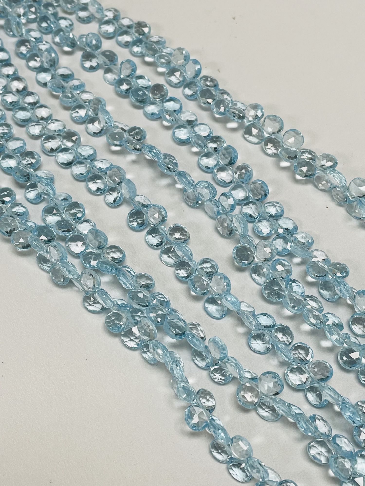 Sky Blue Topaz Hearts