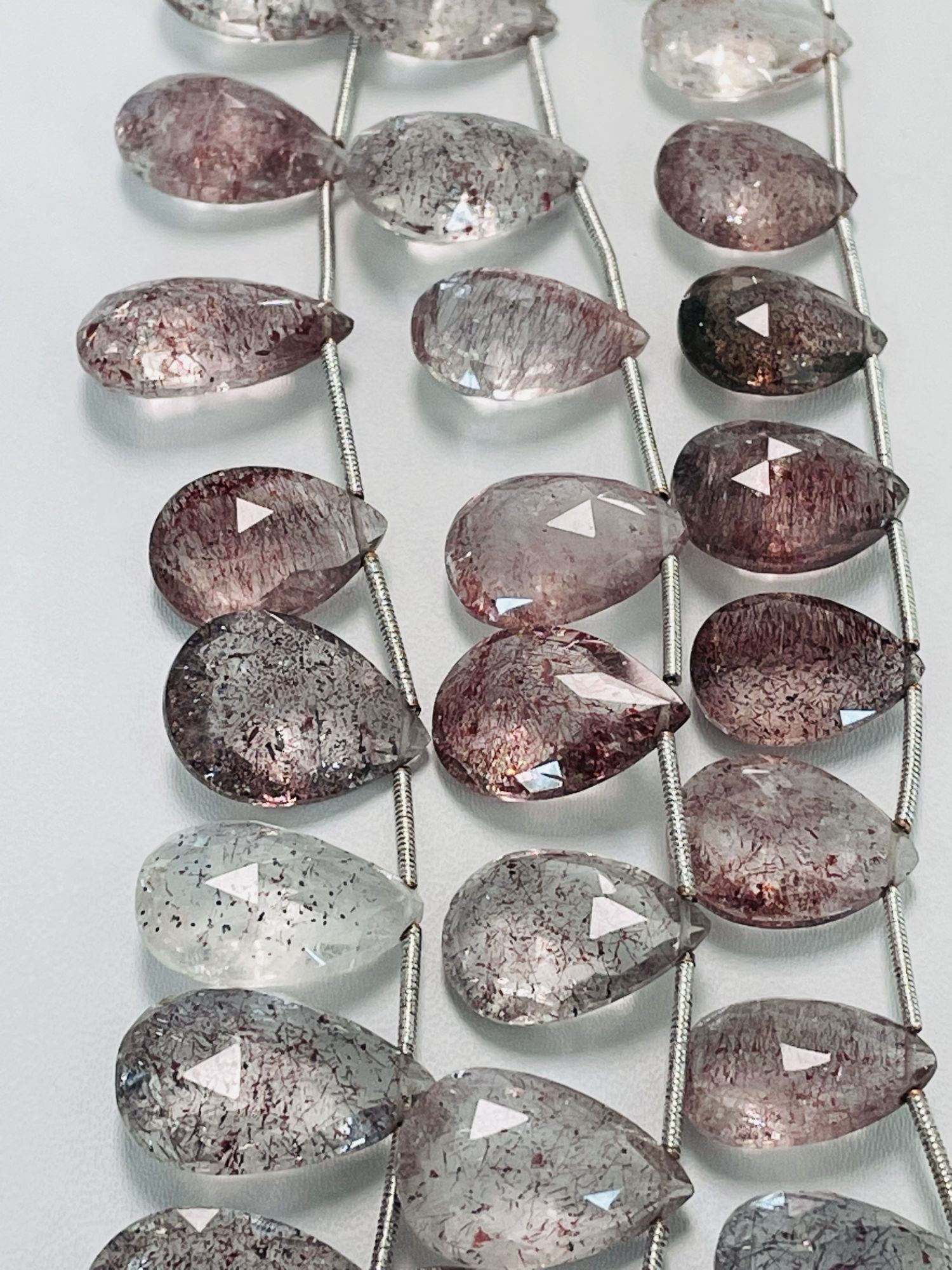 Moss Amethyst Pear Faceted