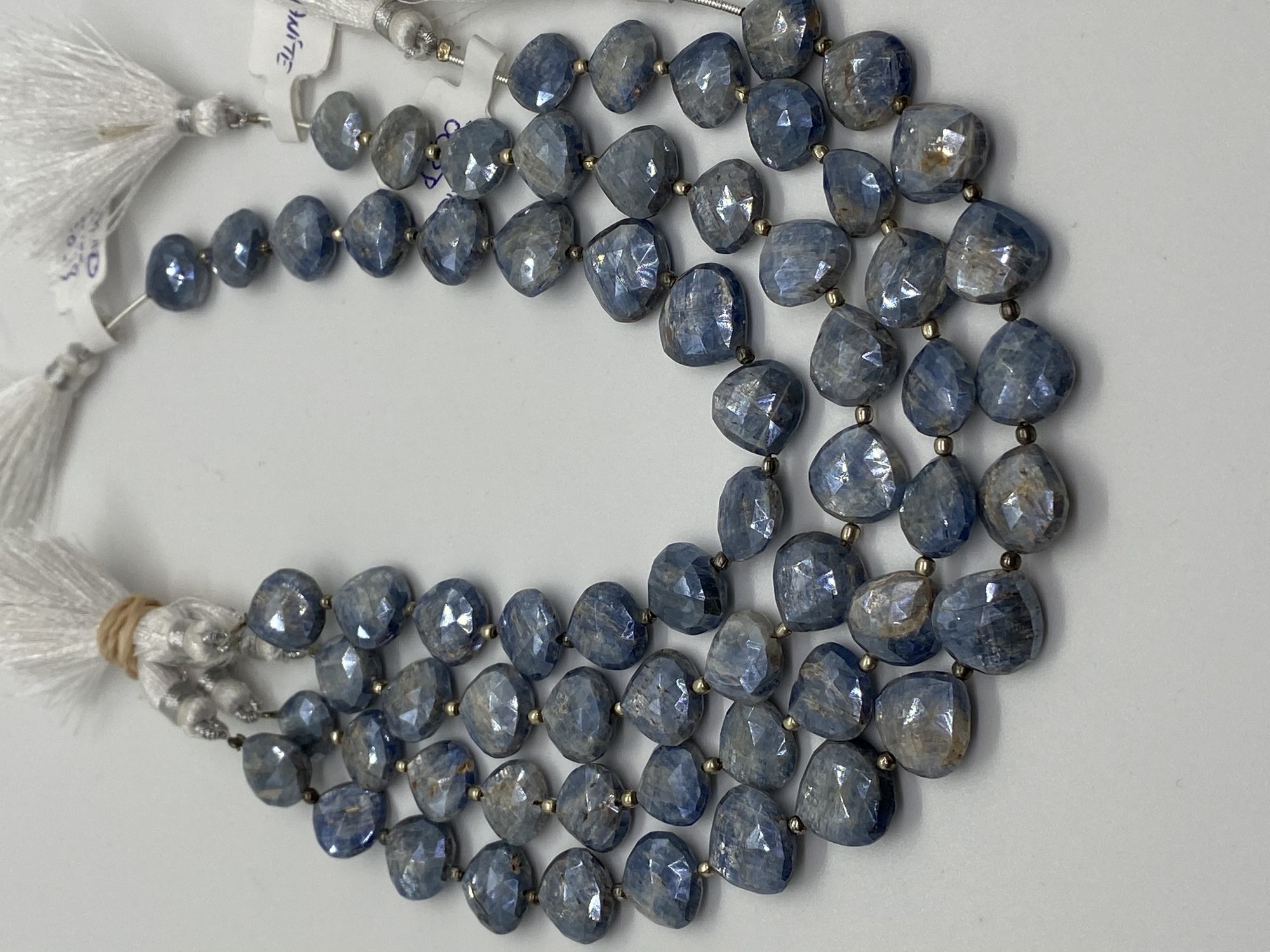Coated Kyanite Hearts Faceted