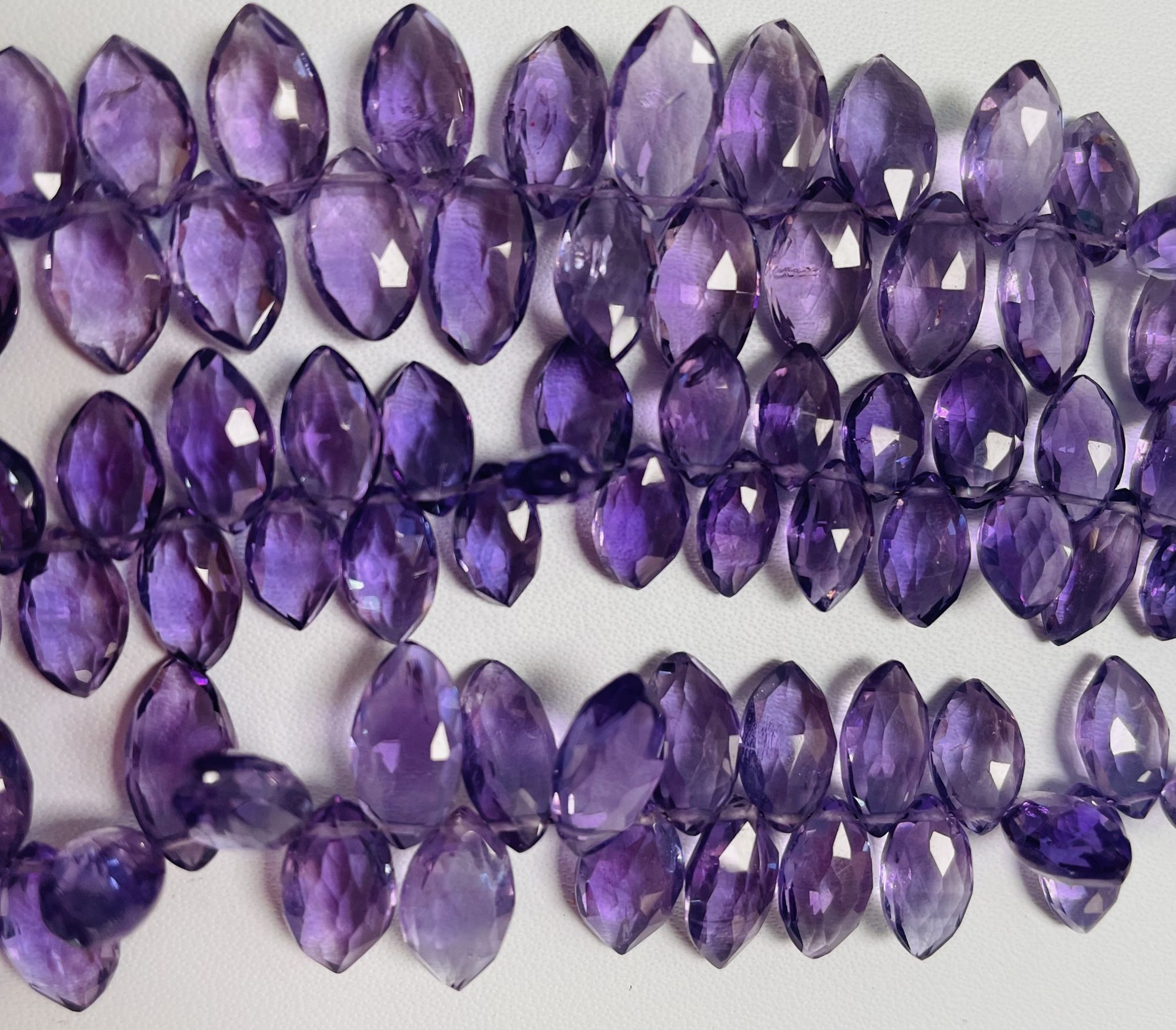 Purple Amethyst Marquise Faceted