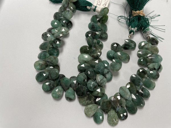 Brazilian Emerald Pears Faceted