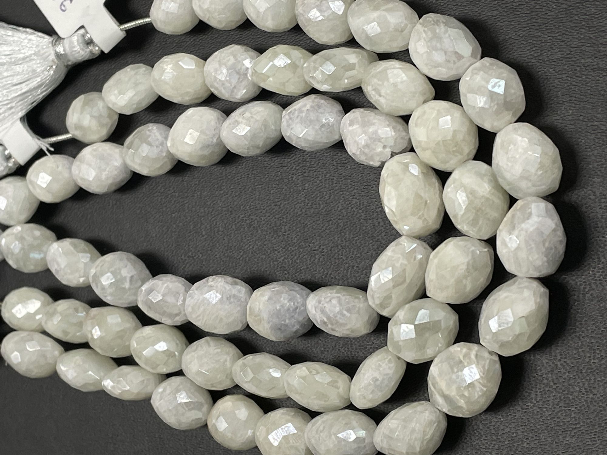 Blue White Silverite Nugget Faceted