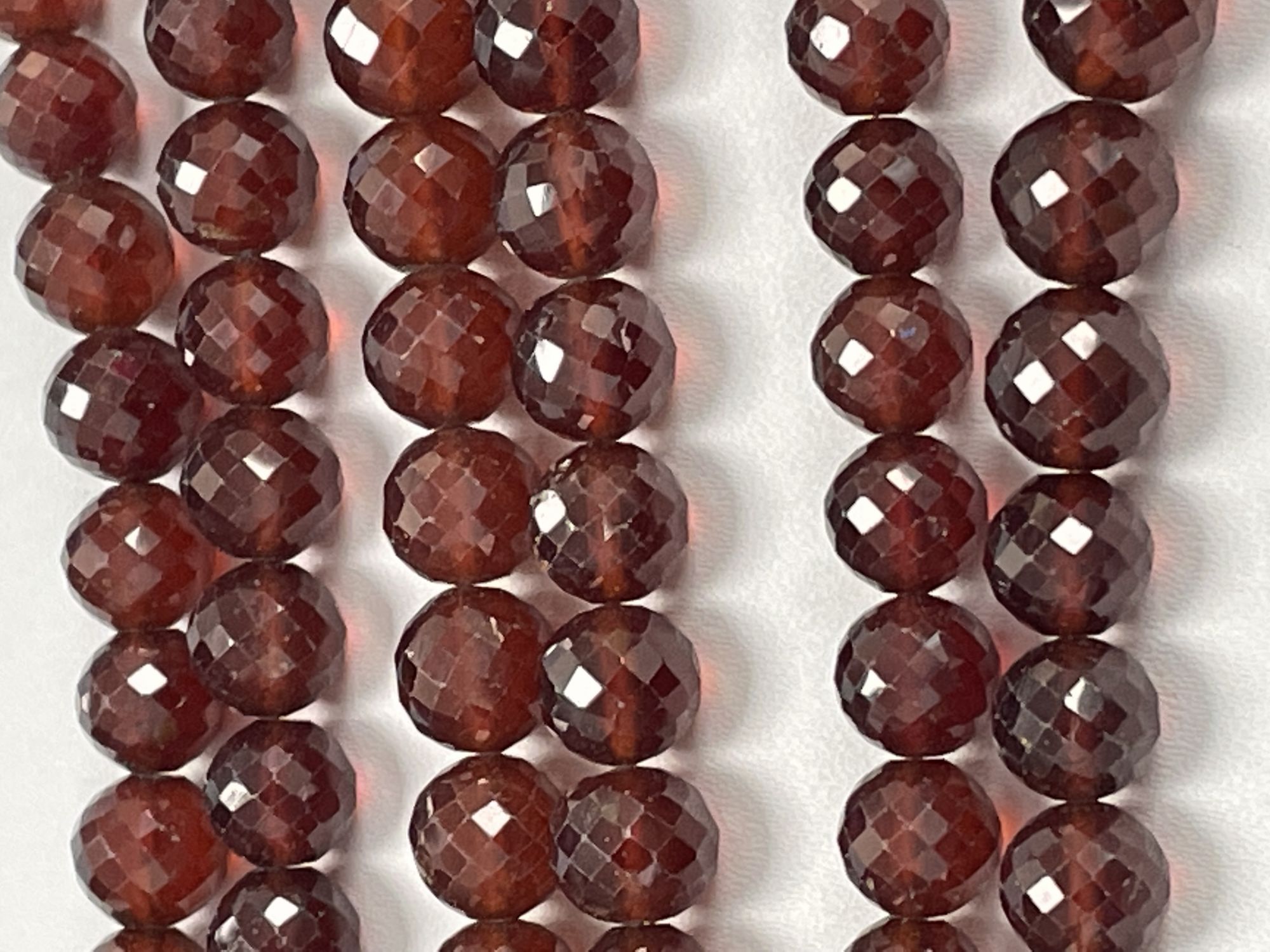 Hessonite Garnet Round Faceted