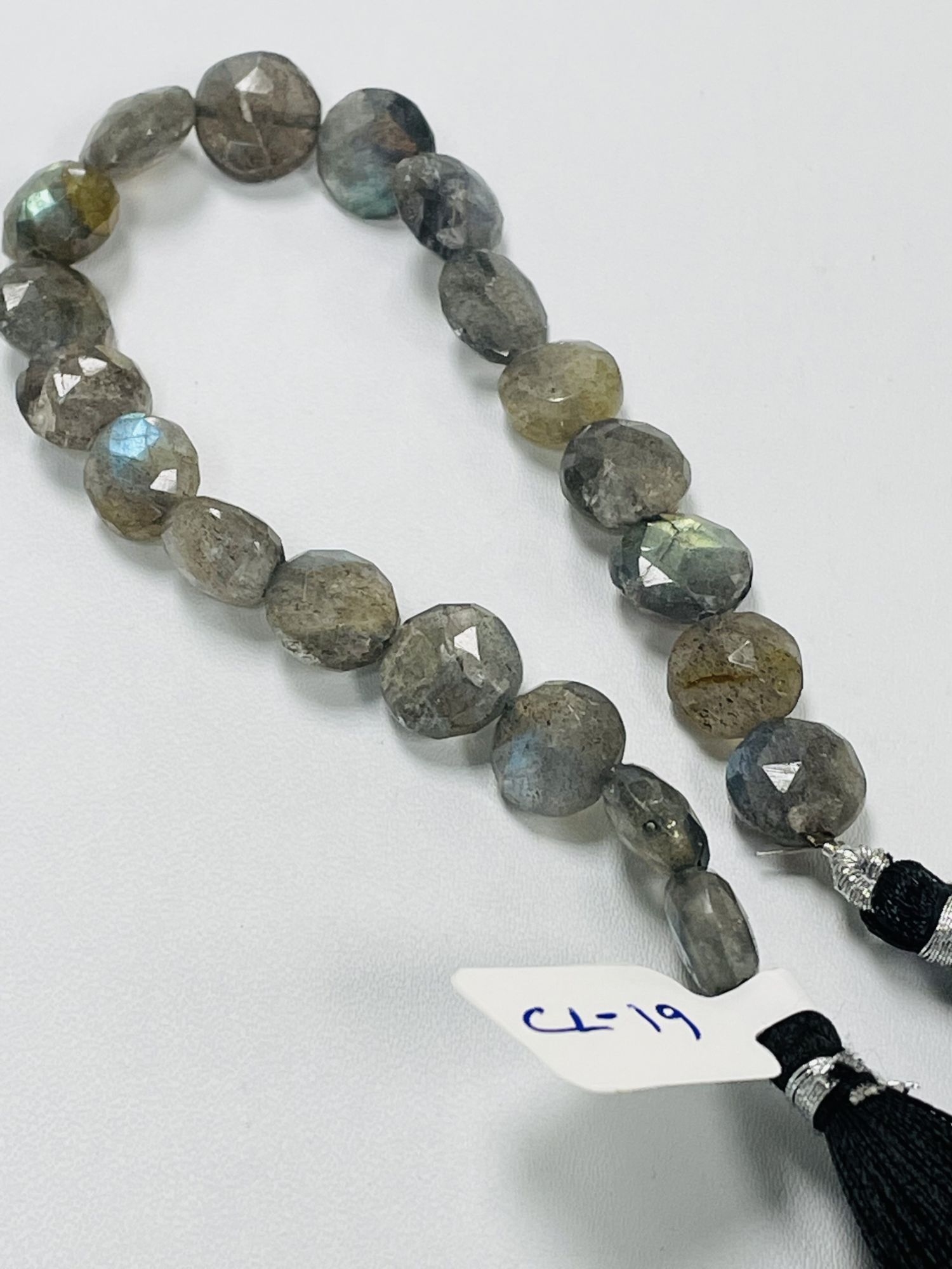 Labradorite Coin Faceted