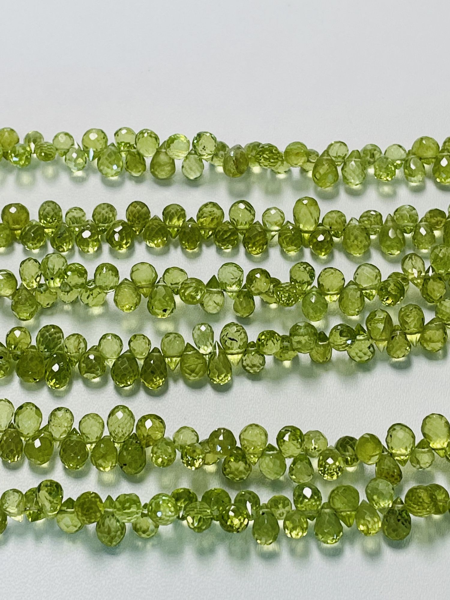 Peridot Drop Faceted
