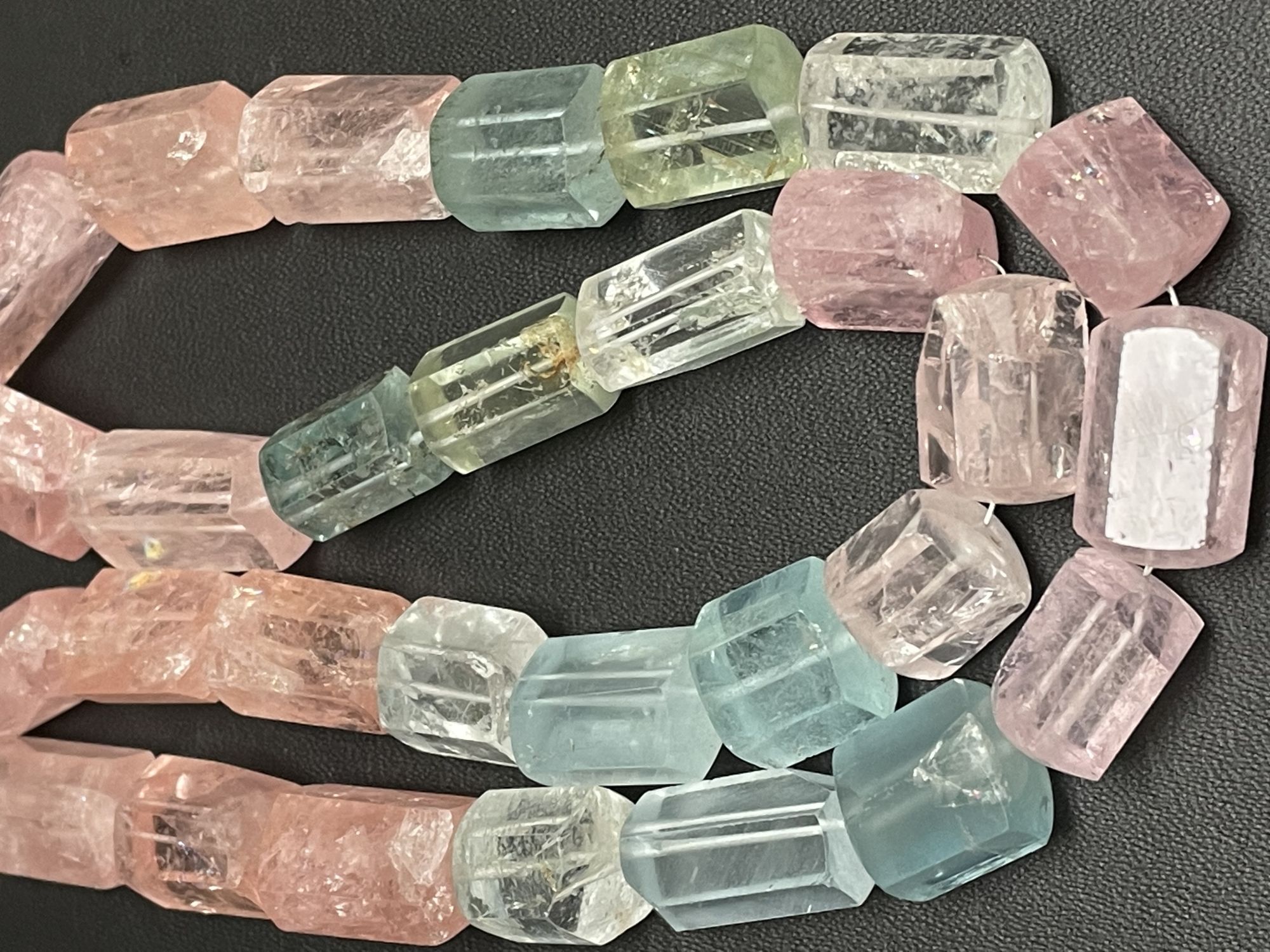 Aquamarine Tube Faceted