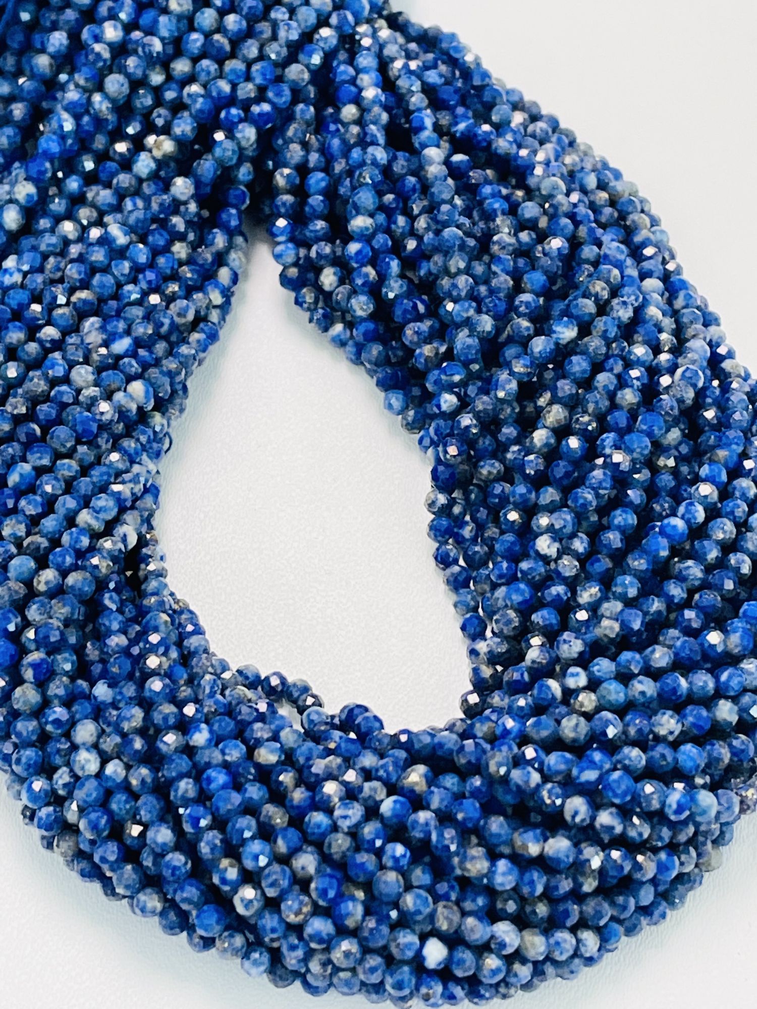 Lapis Lazuli Rondelle Faceted