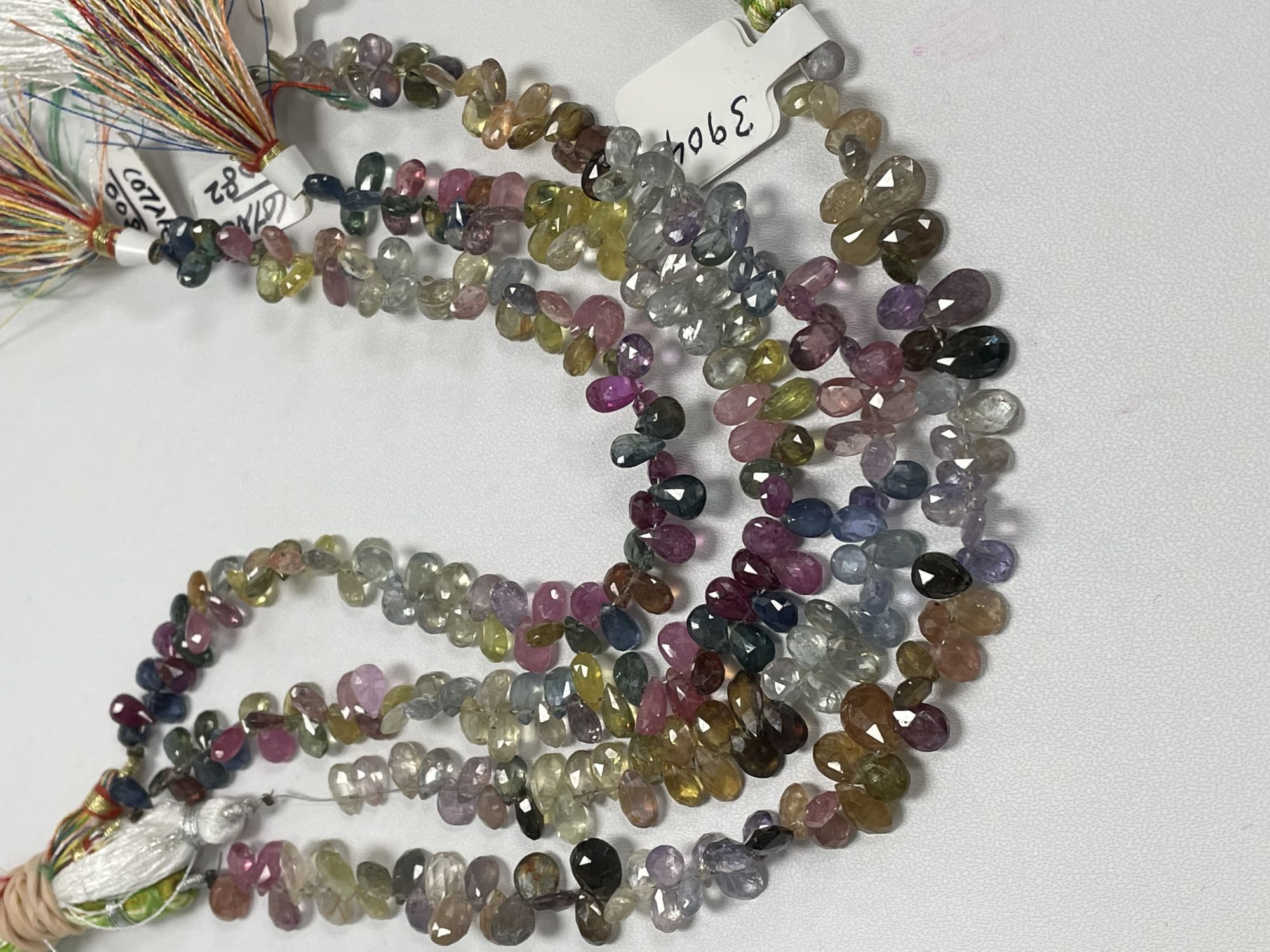 Multi Color Sapphire Pear Faceted