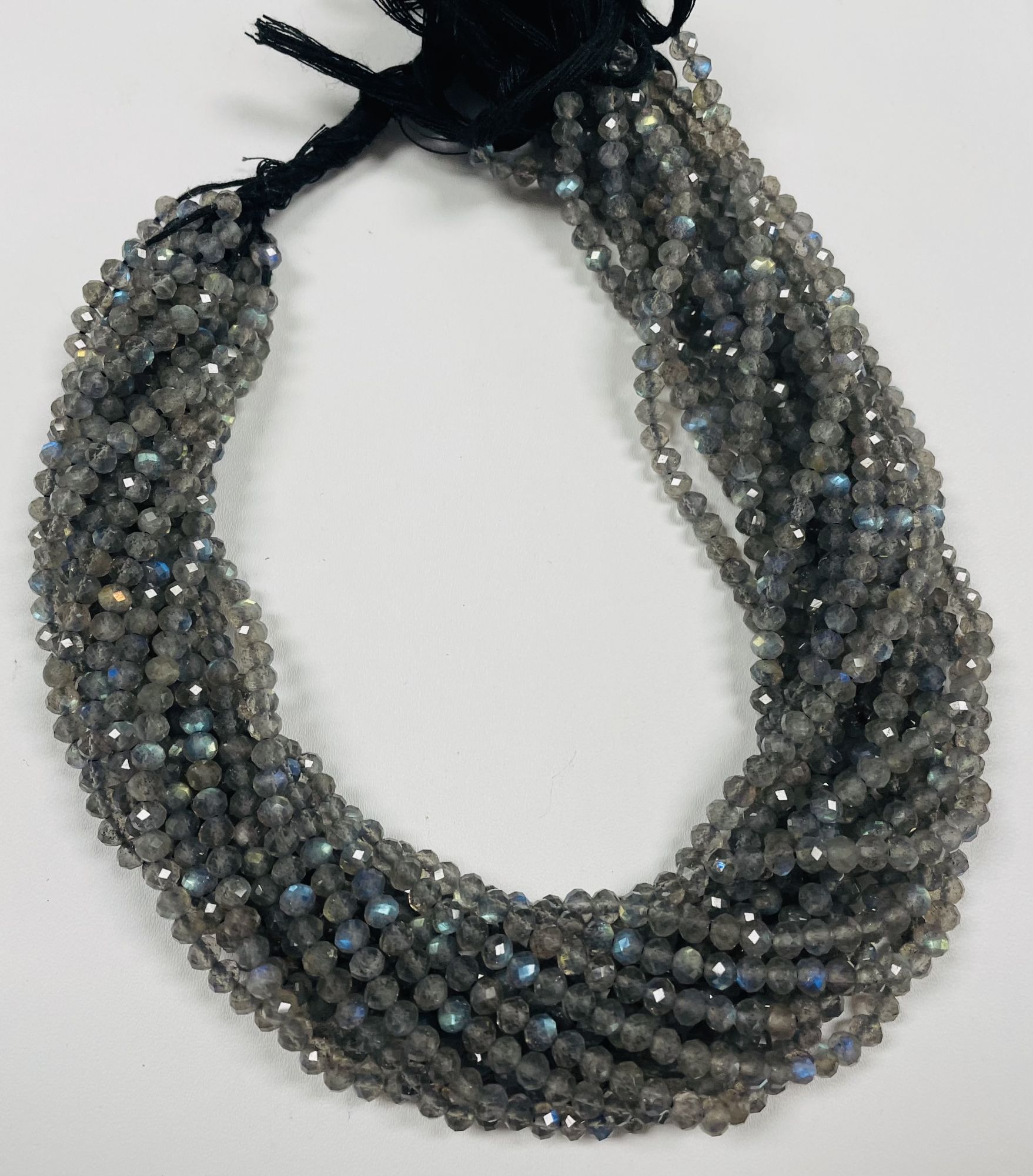 Labradorite Rondelle Faceted