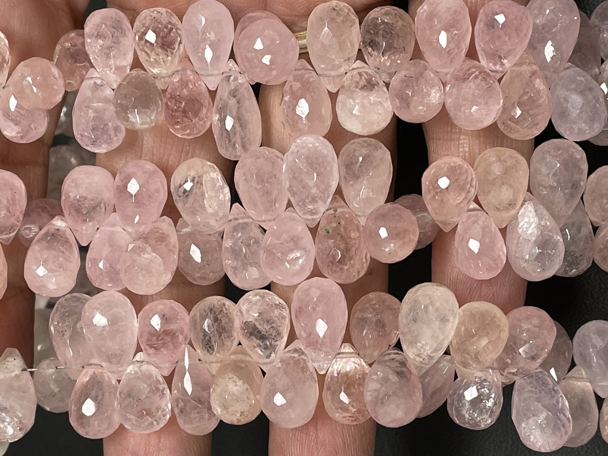 Morganite Drop Faceted