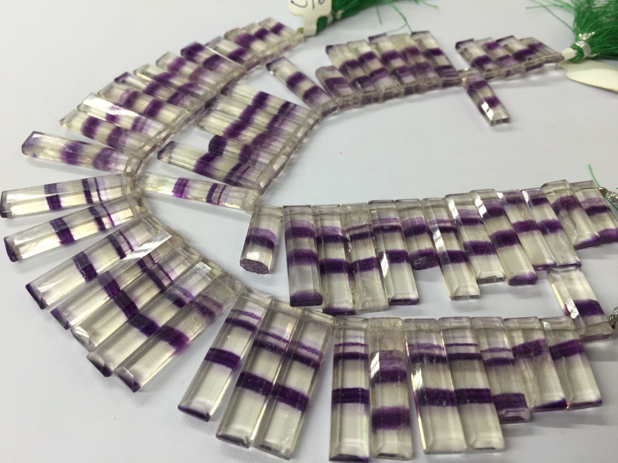 Natural Fluorite Rectangles Faceted