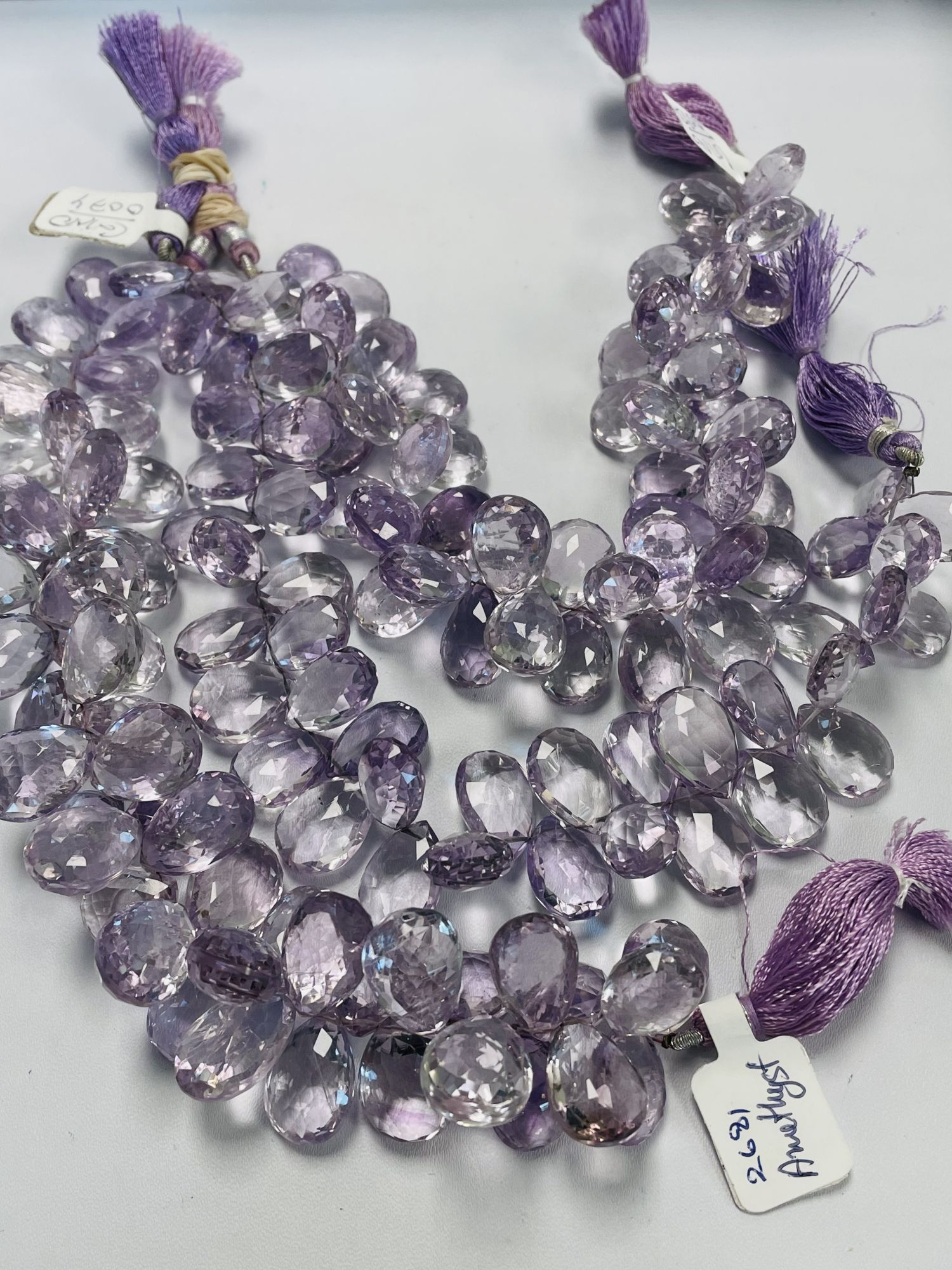 Pink Amethyst Pear Faceted