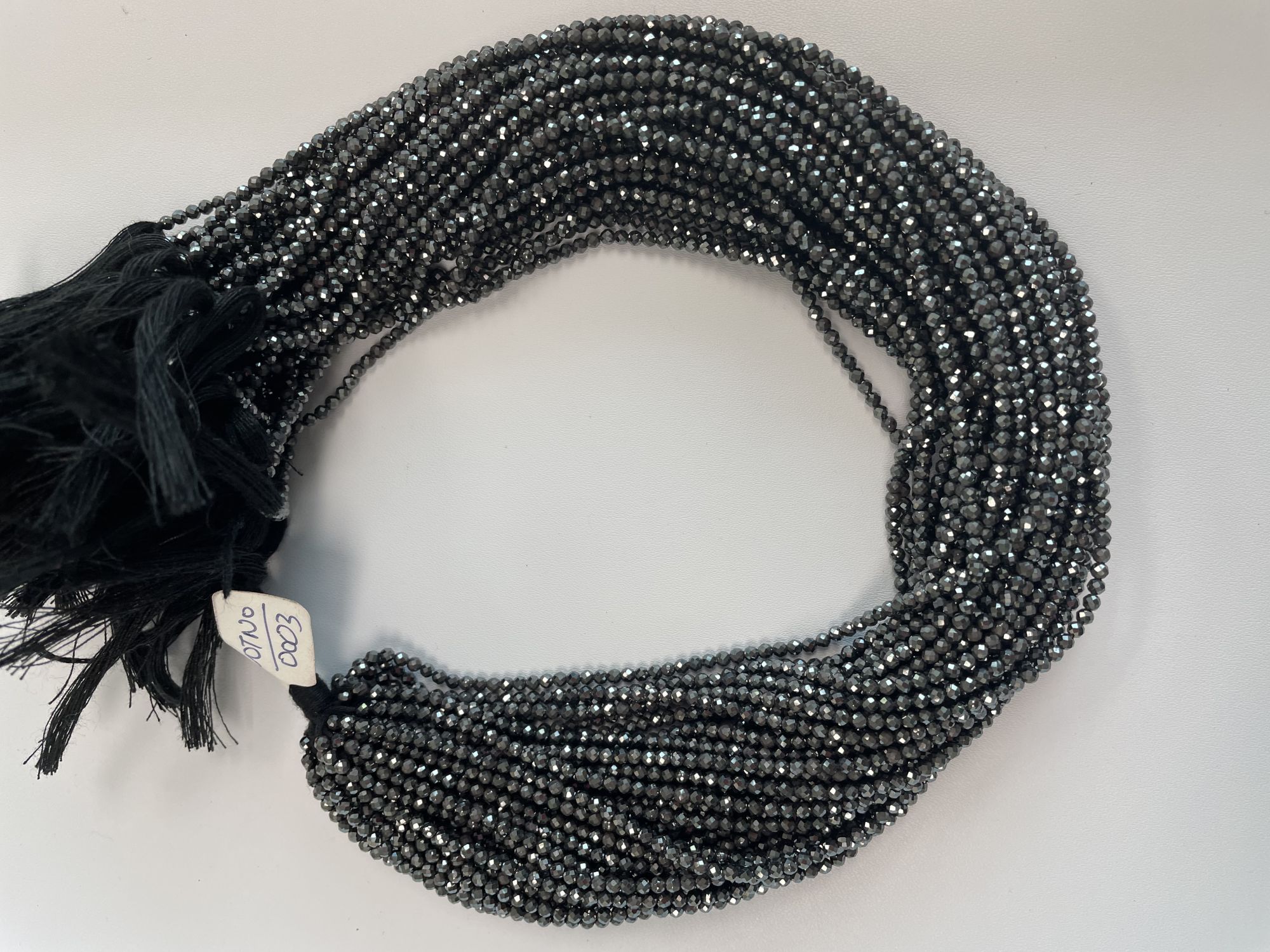 Coated Spinel Rondelle Faceted