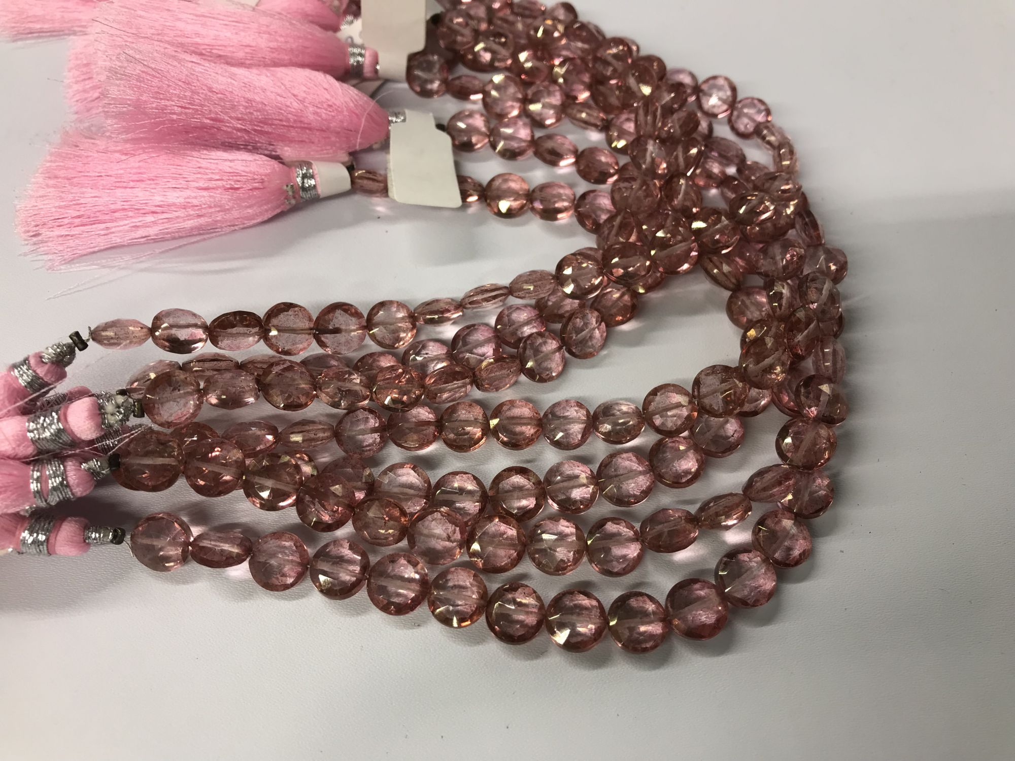 Hydro Quartz Coin Faceted