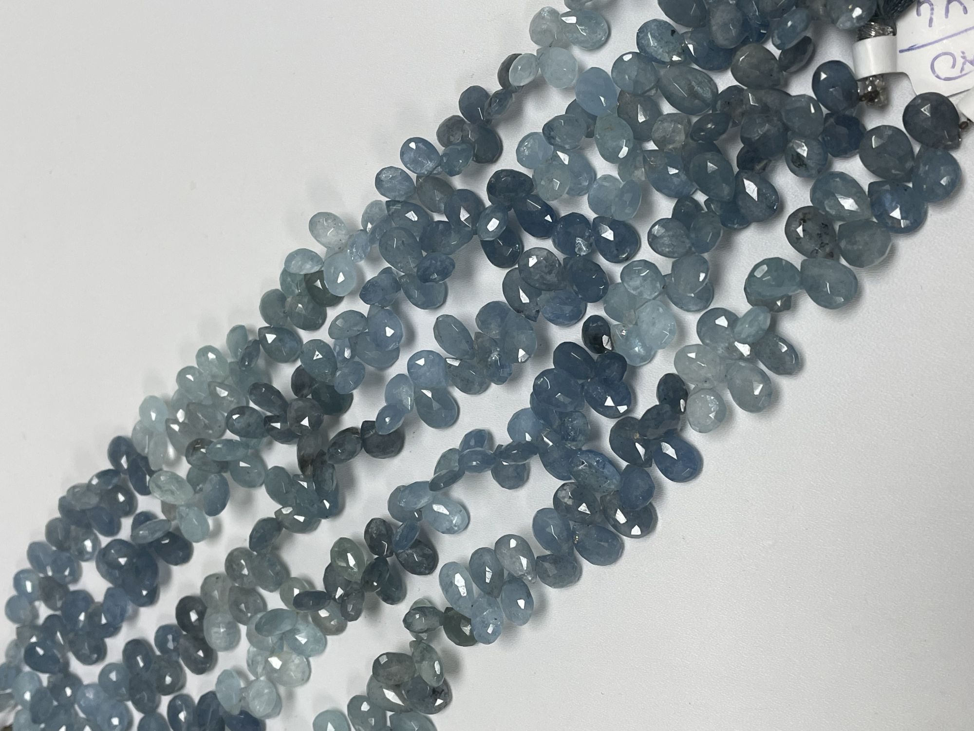 Aquamarine Pear Faceted