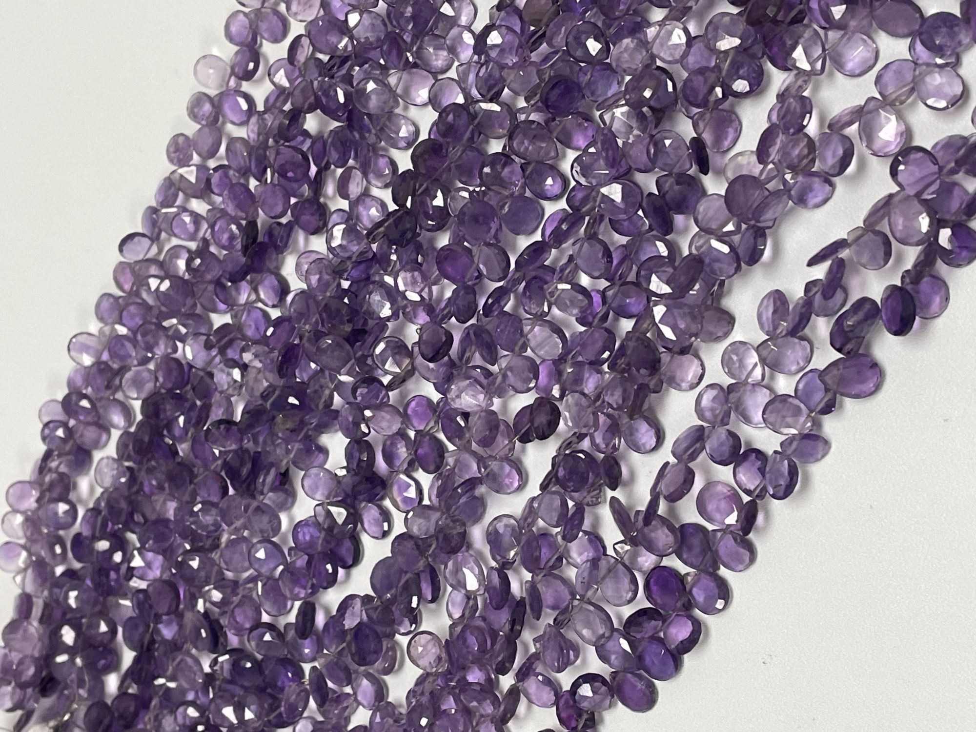 Purple Amethyst Pear Faceted
