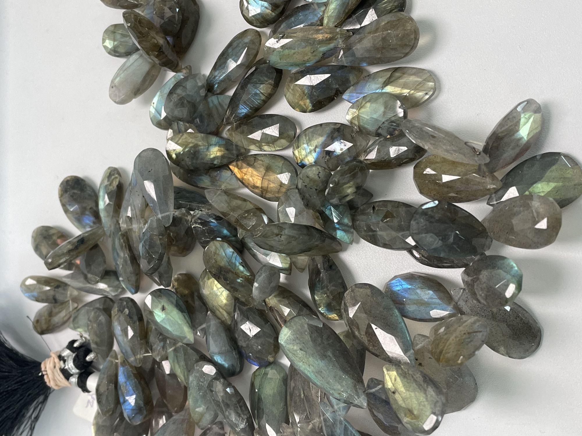 Labradorite Pear Faceted