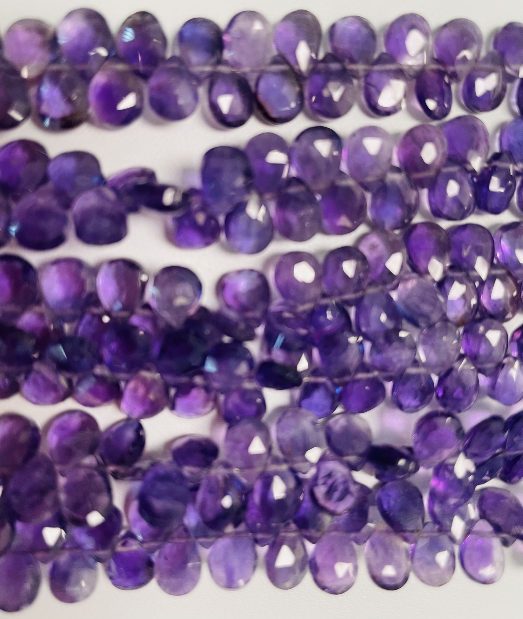 Purple Amethyst Pear Faceted