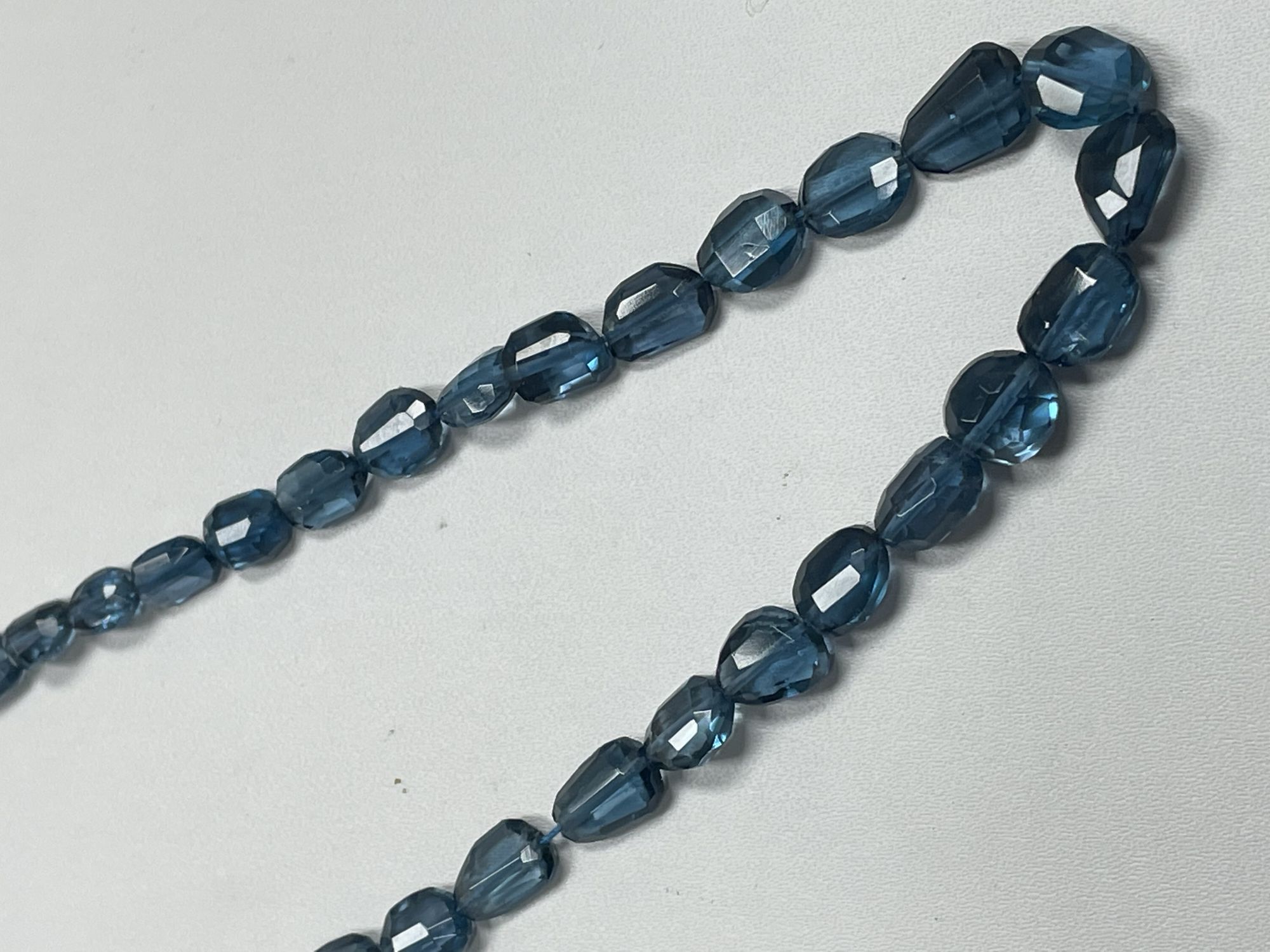 London Blue Topaz Nugget Faceted