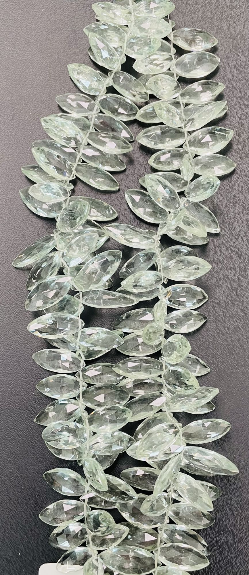 Green Amethyst Marquise Faceted