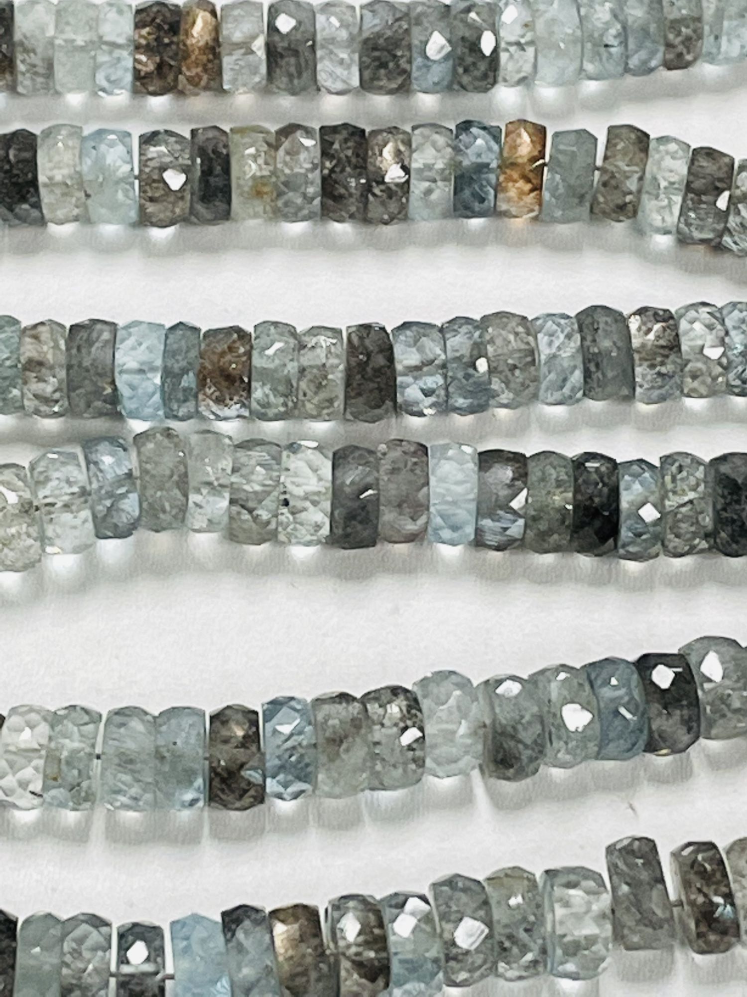 Copper Aquamarine Tire Faceted