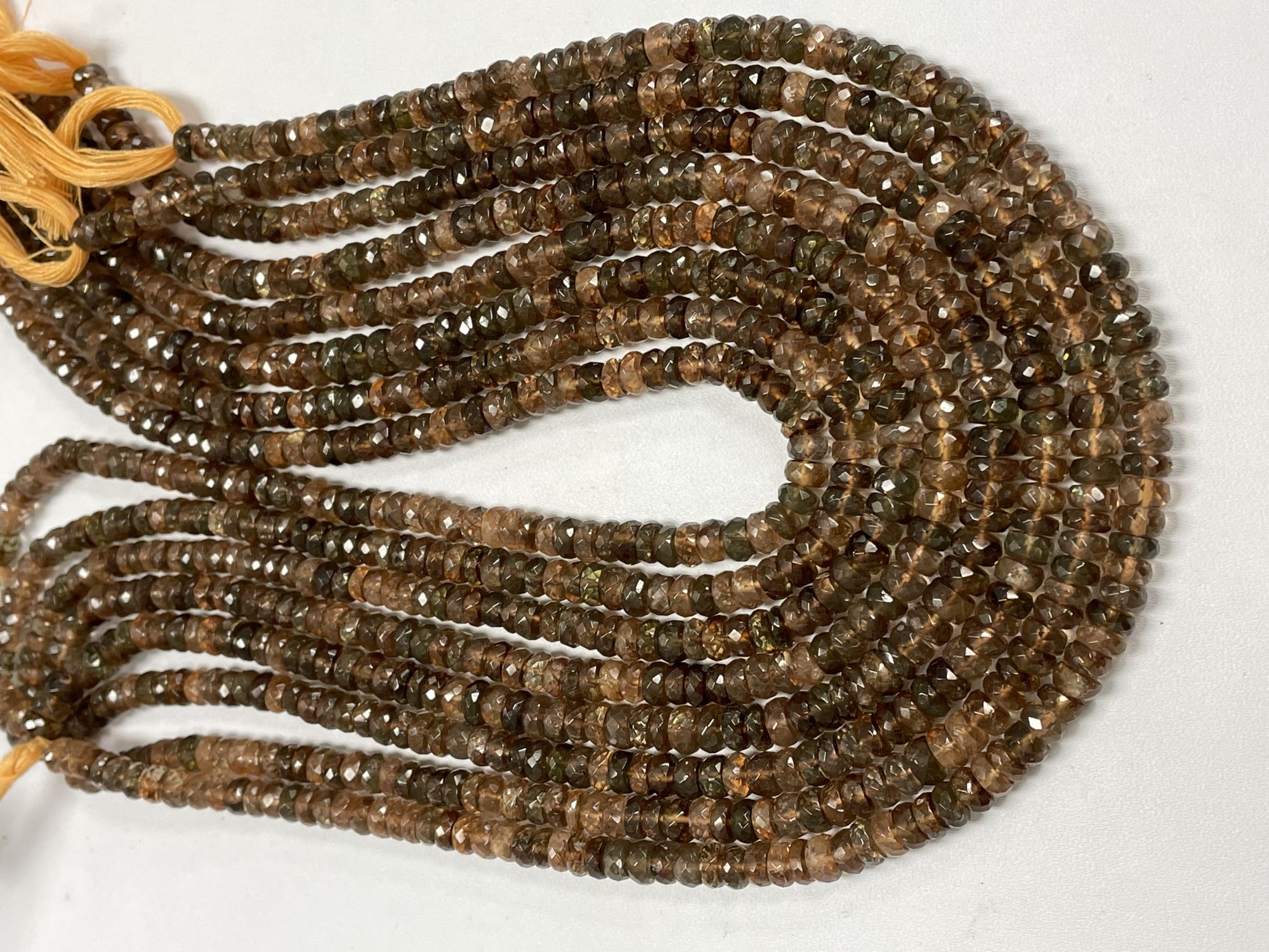 Andalusite Rondelle Faceted