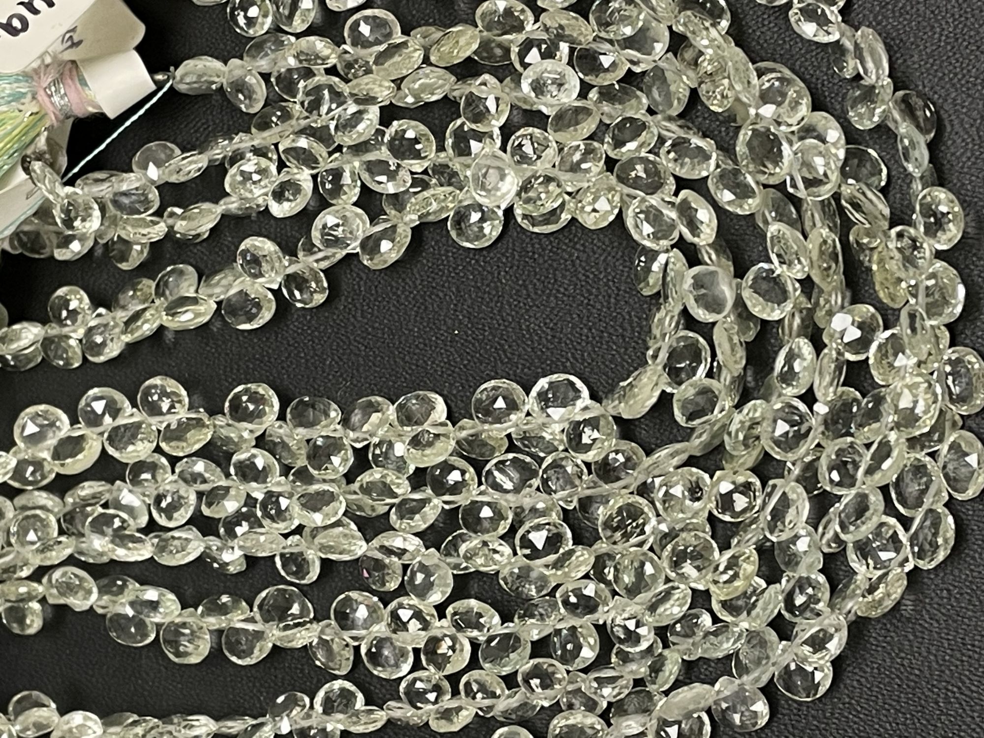 Green Aquamarine Heart Faceted