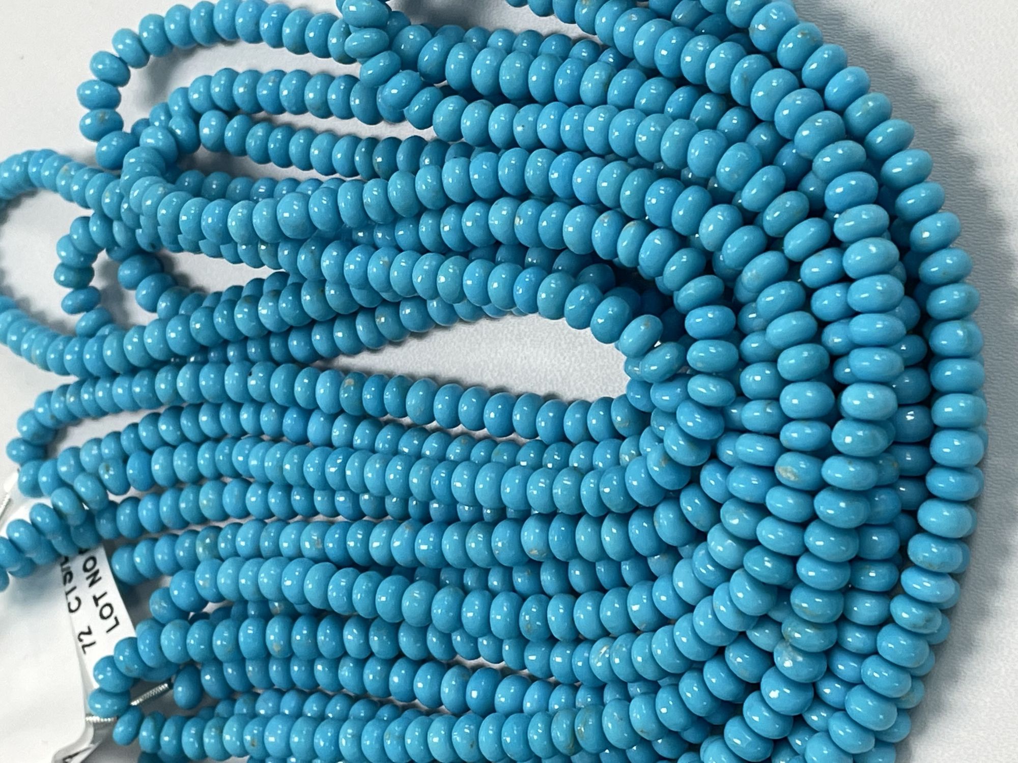 Turquoise Rondelle Smooth