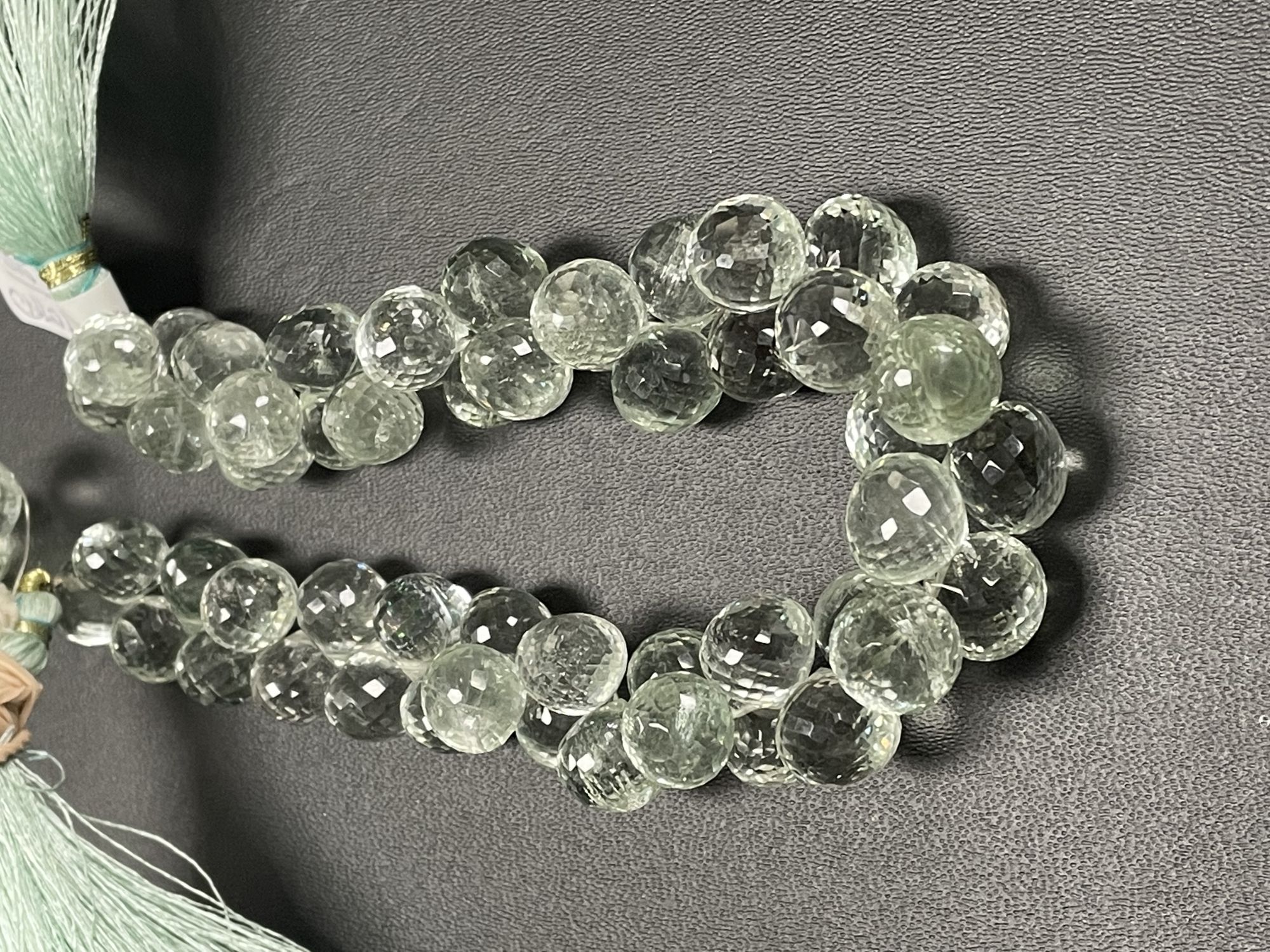 Green Amethyst Onion Faceted