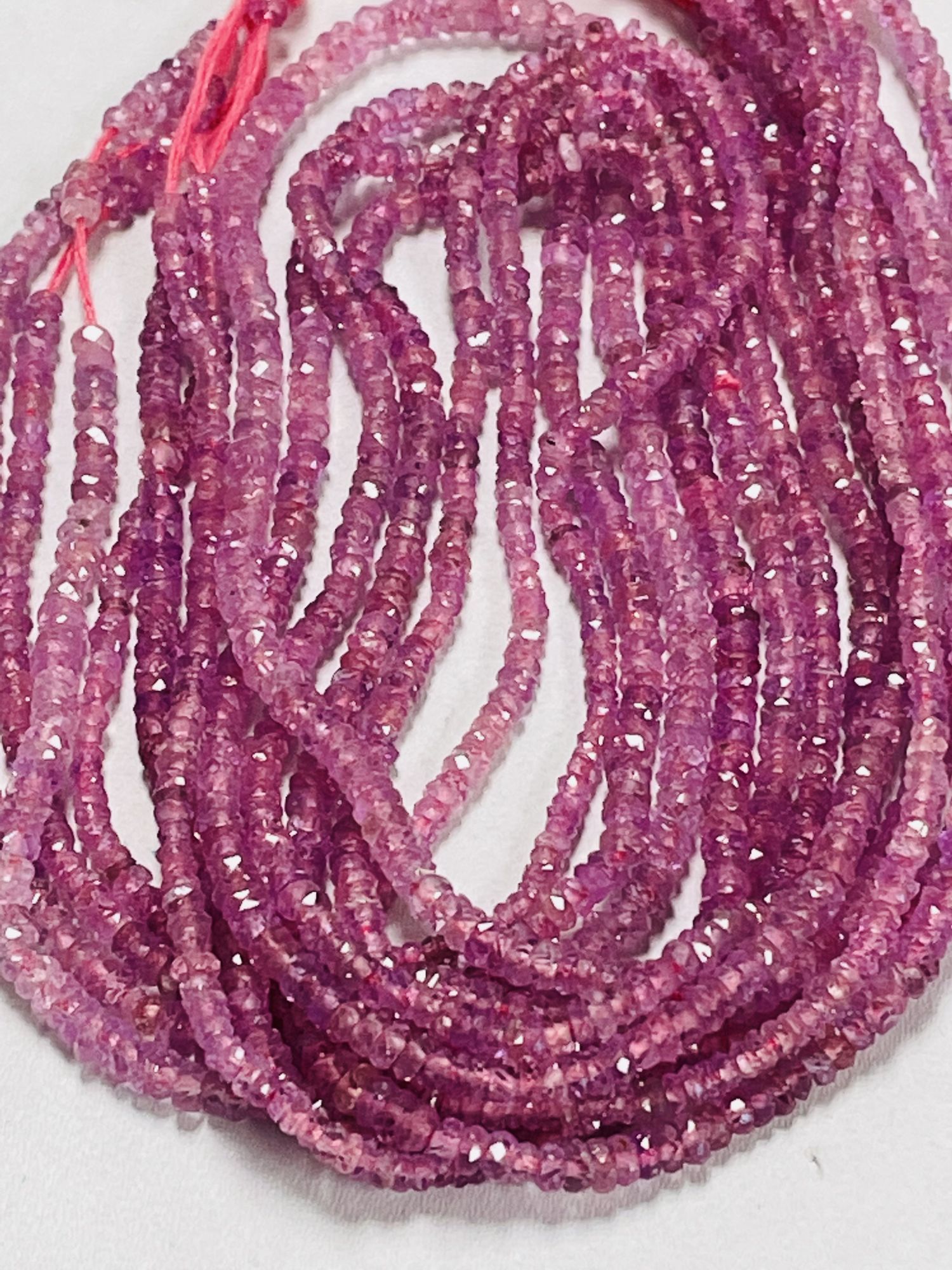 Pink Sapphire Rondelle Faceted