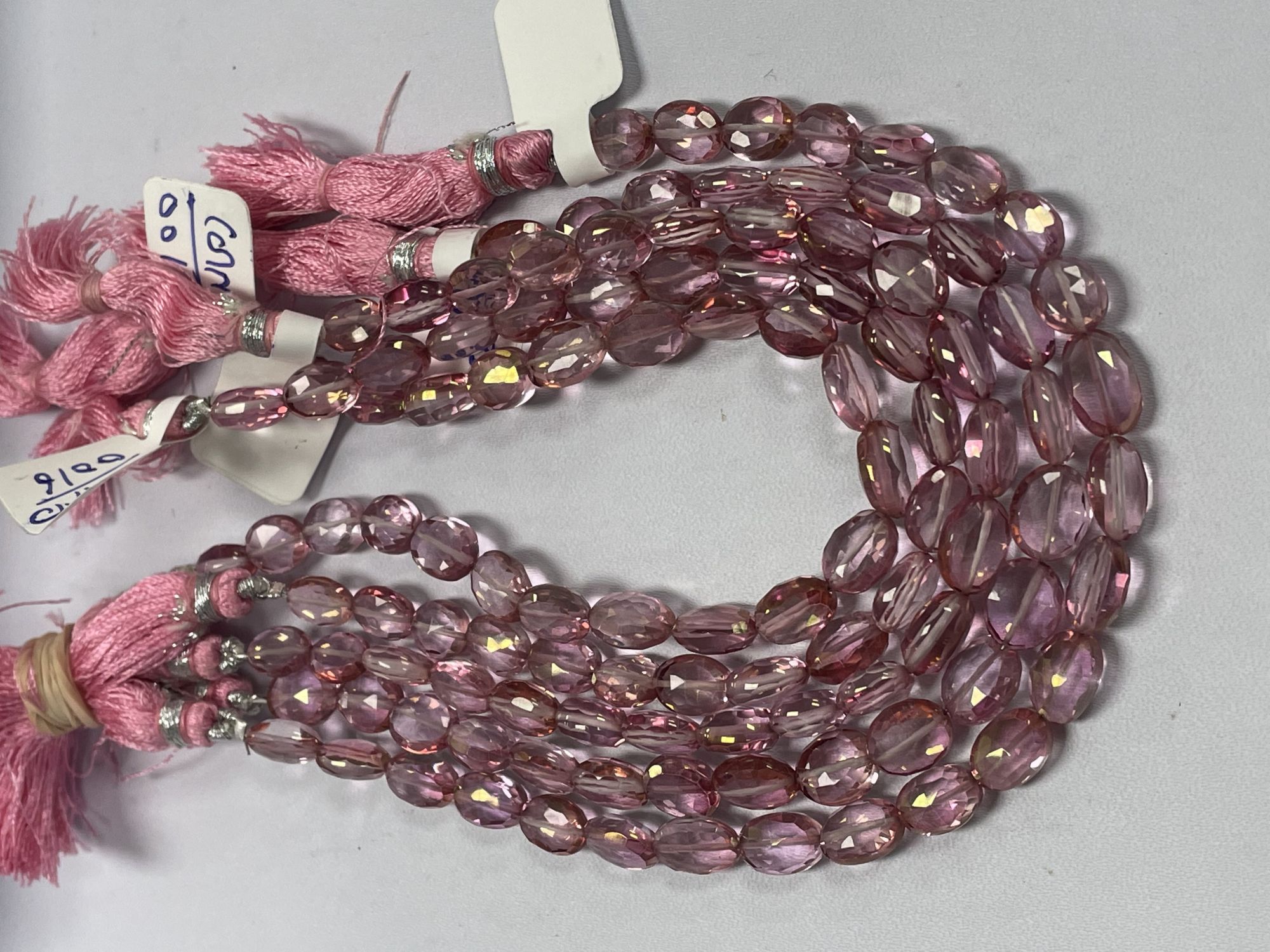 Pink Mystic Quartz Oval Faceted