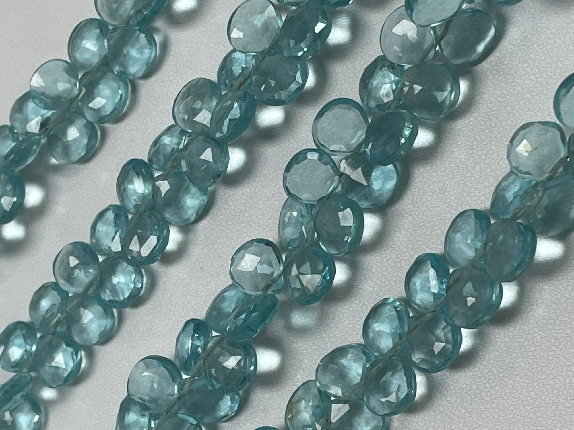 Sky Blue Hydro Quartz Heart Faceted