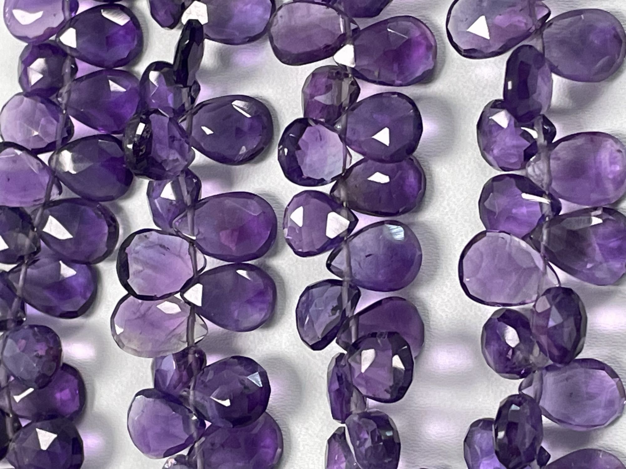 Purple Amethyst Pear Faceted