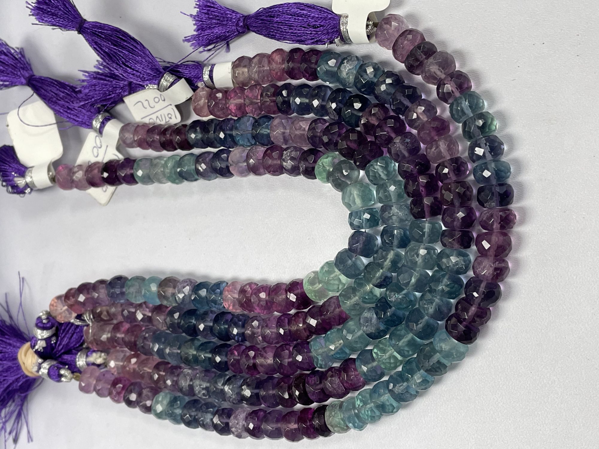 Fluorite Rondelle Faceted
