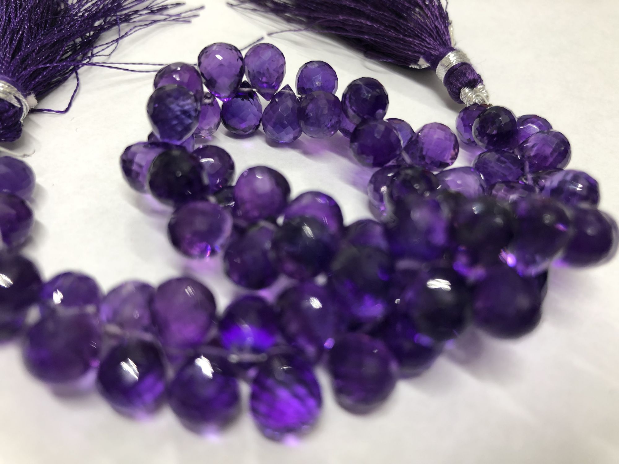 Amethyst Drops Faceted