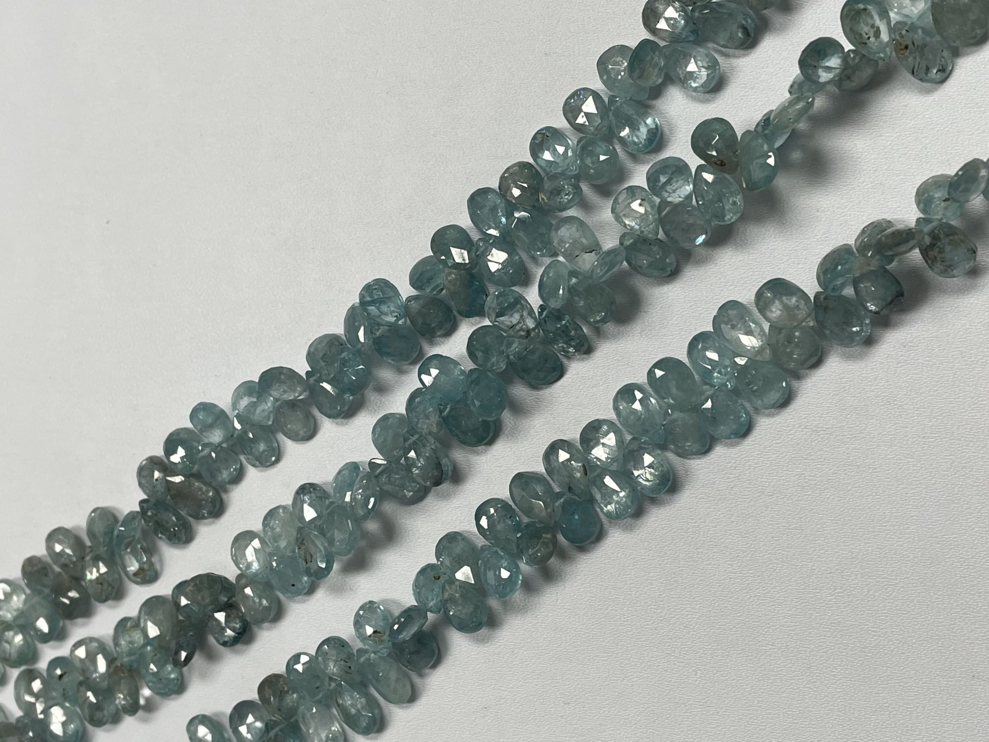 Blue Zircon Pear Faceted